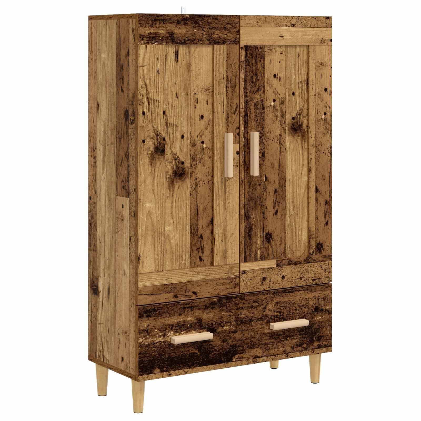 vidaXL Sideboard 70 x 31 x 115 cm Highboard Altholz 70x31x115 cm Holzwerkstoff