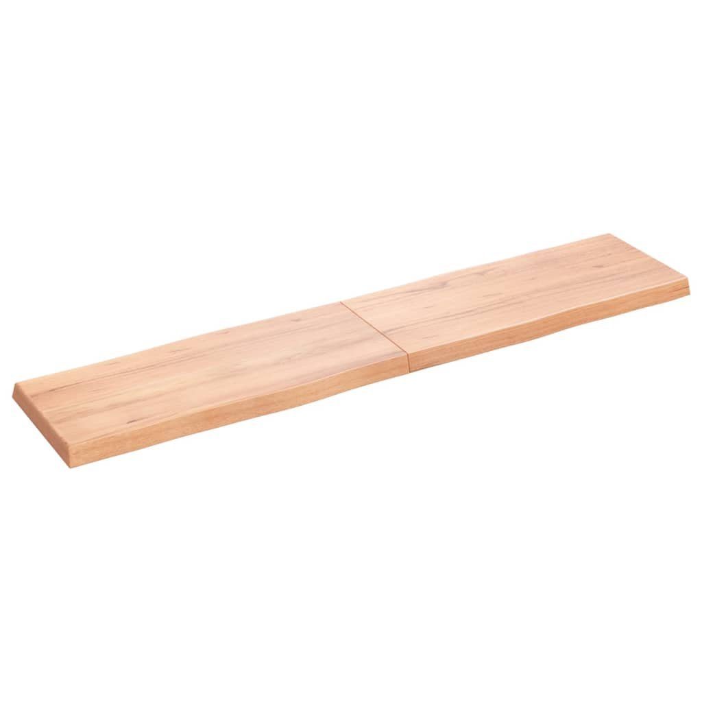 180x40x(2-6) Baumkante Tischplatte Massivholz St) cm furnicato Behandelt (1