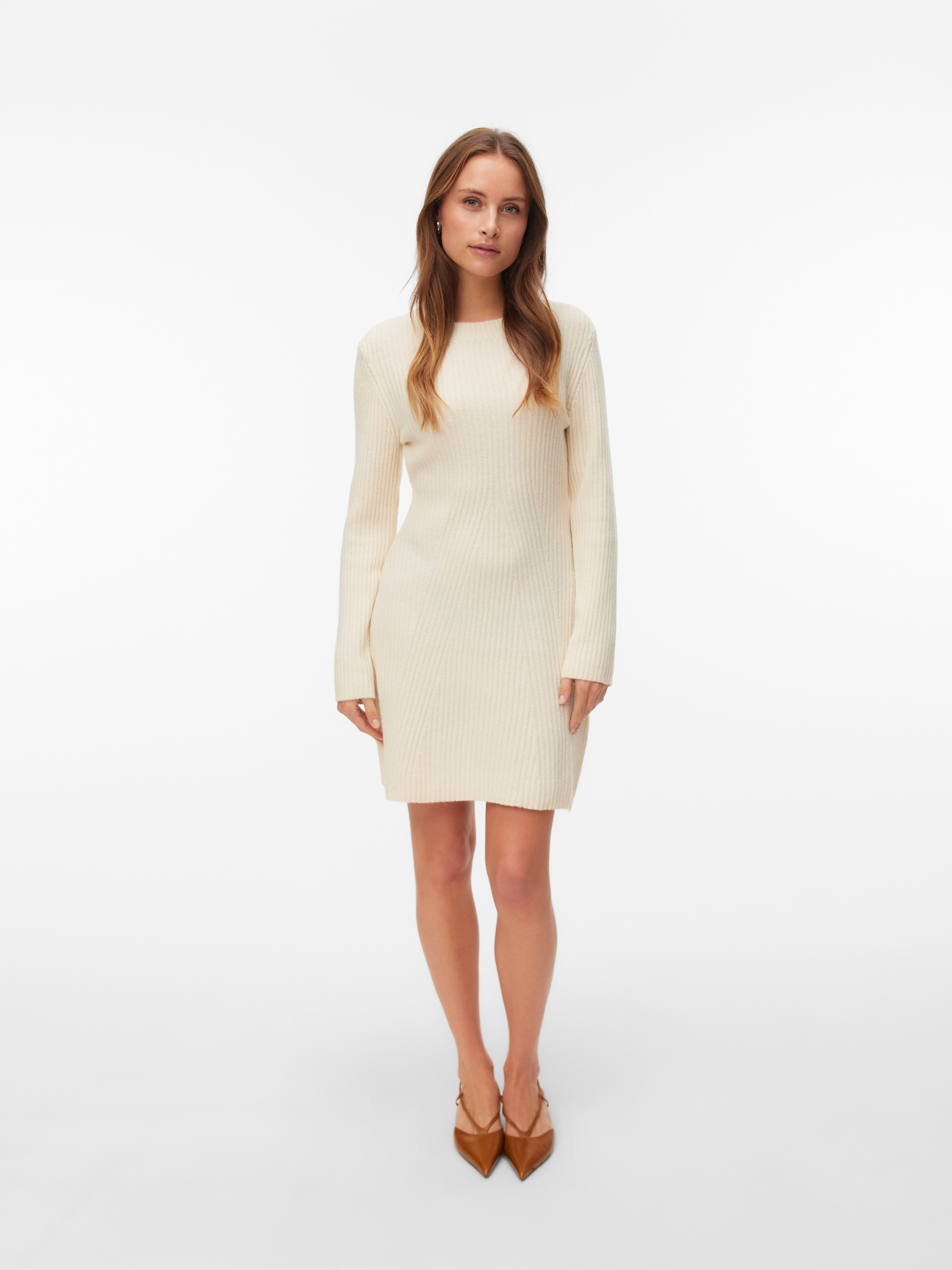 Vero Moda Minikleid VMJOSANNA LS SHORT DRESS NOOS Materialmix, regular fit – Bild 4 von 5