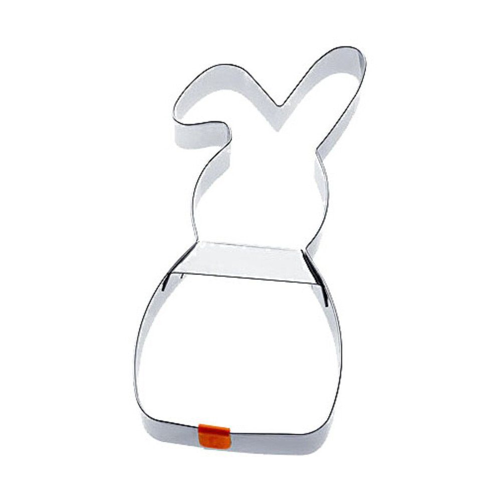 RBV Birkmann Ausstechform Ausstecher Edelstahl Hase mit Schlappohr 19,5cm, Edelstahl rostfrei, (1-St), Ausstecher Edelstahl Hase mit Schlappohr, Edelstahl rostfrei, silber