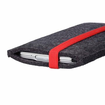 flat.design Handyhülle pflanzlicher Filz (vegan) für Xiaomi Redmi Note 11 Pro, Schutzhülle Filzhülle Filztasche Filz Hülle Tasche handmade in Germany