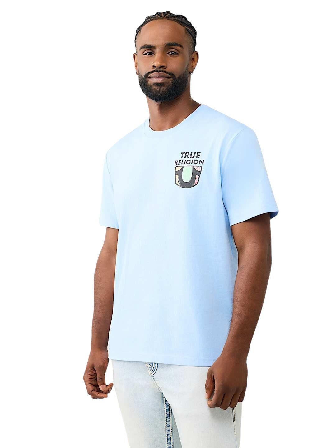 True Religion T-Shirt T-Shirt True Religion Short Sleeve Buddha MFG (1-tlg) True Religion Buddha - Motiv
