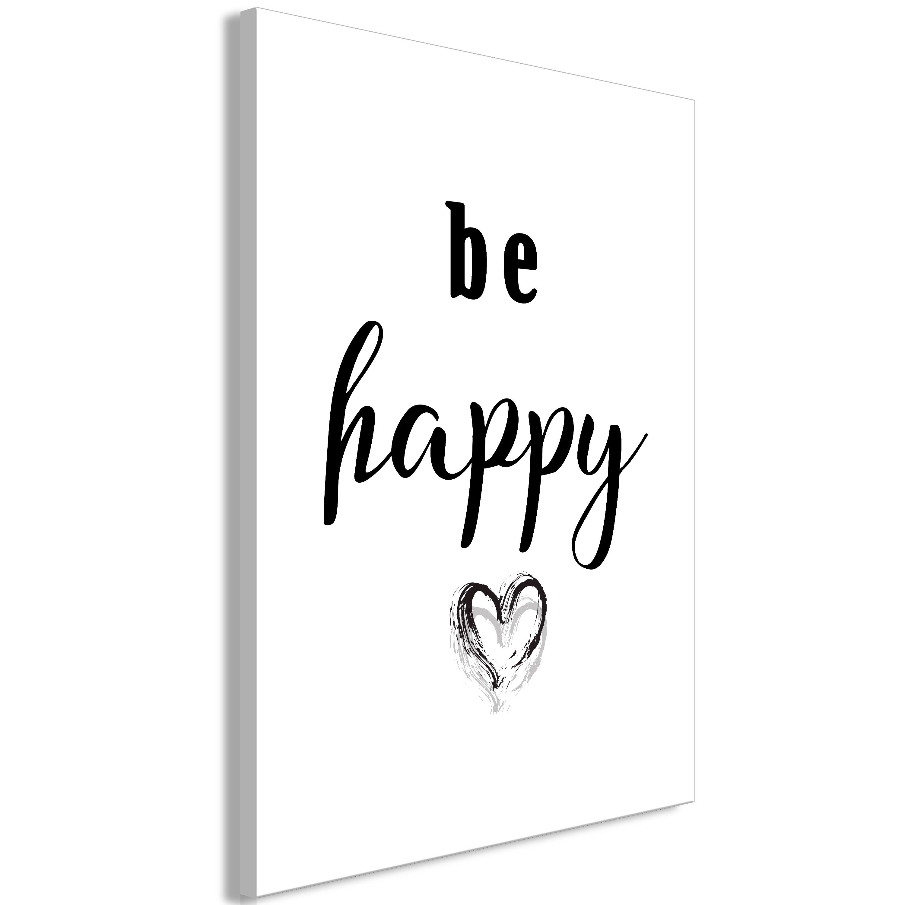 Artgeist Wandbild Be Happy (1 Part) Vertical