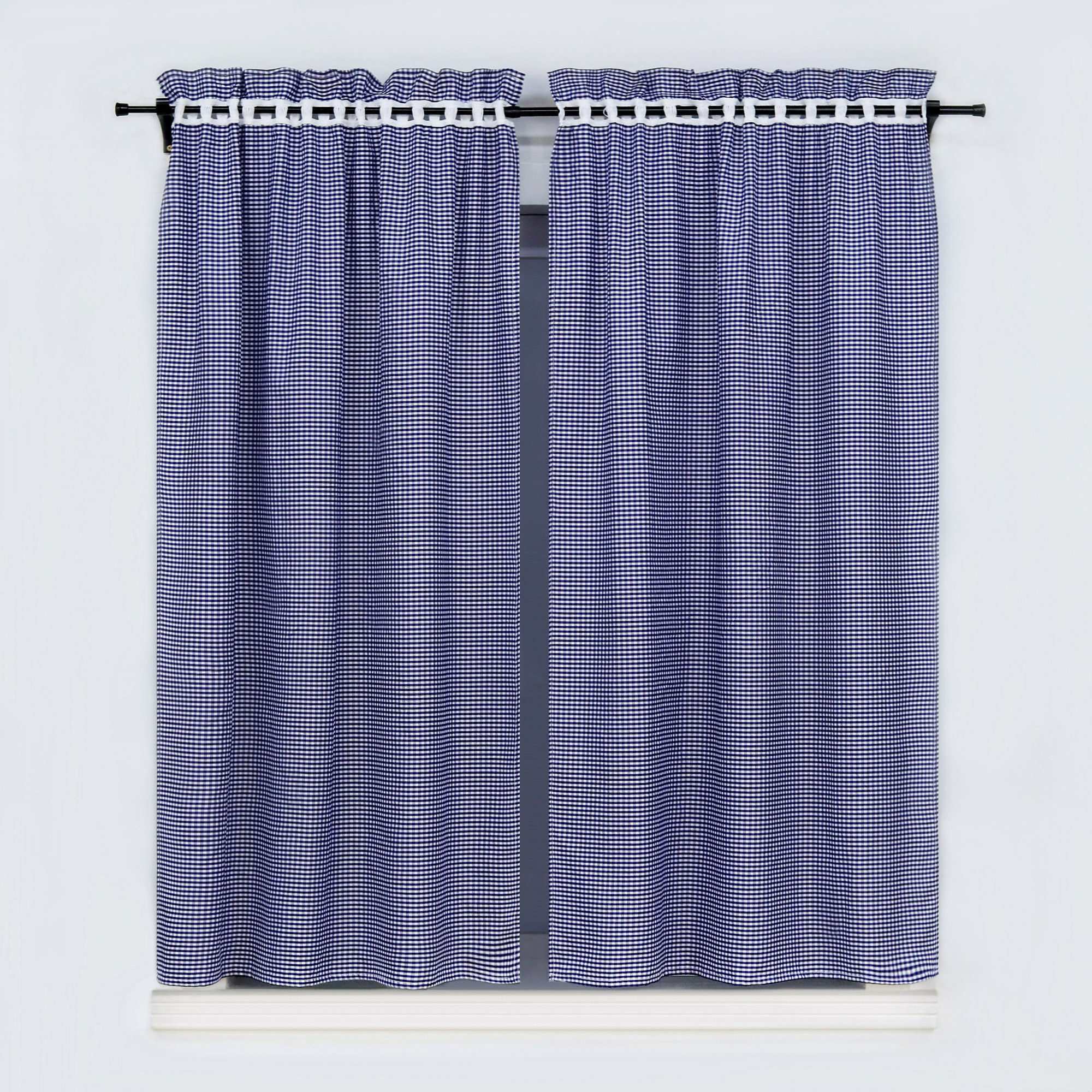Joyswahl Vorhang (2 St), Stangendurchzug, blickdicht, 4-TLG. Set Karo-Muste günstig online kaufen