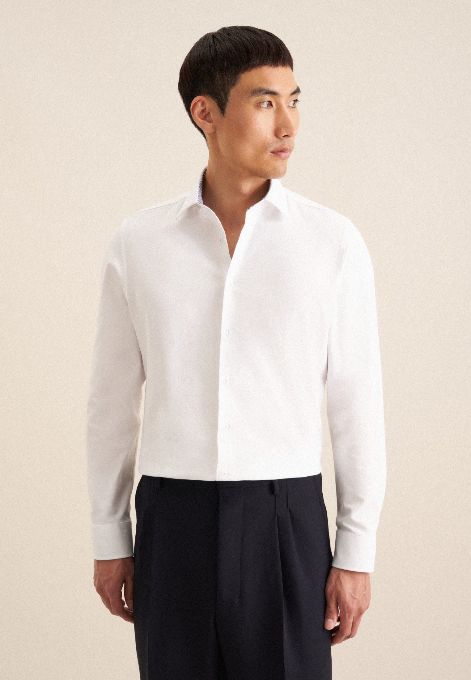 seidensticker Businesshemd Slim Slim 1/1 Kentkragen Uni günstig online kaufen