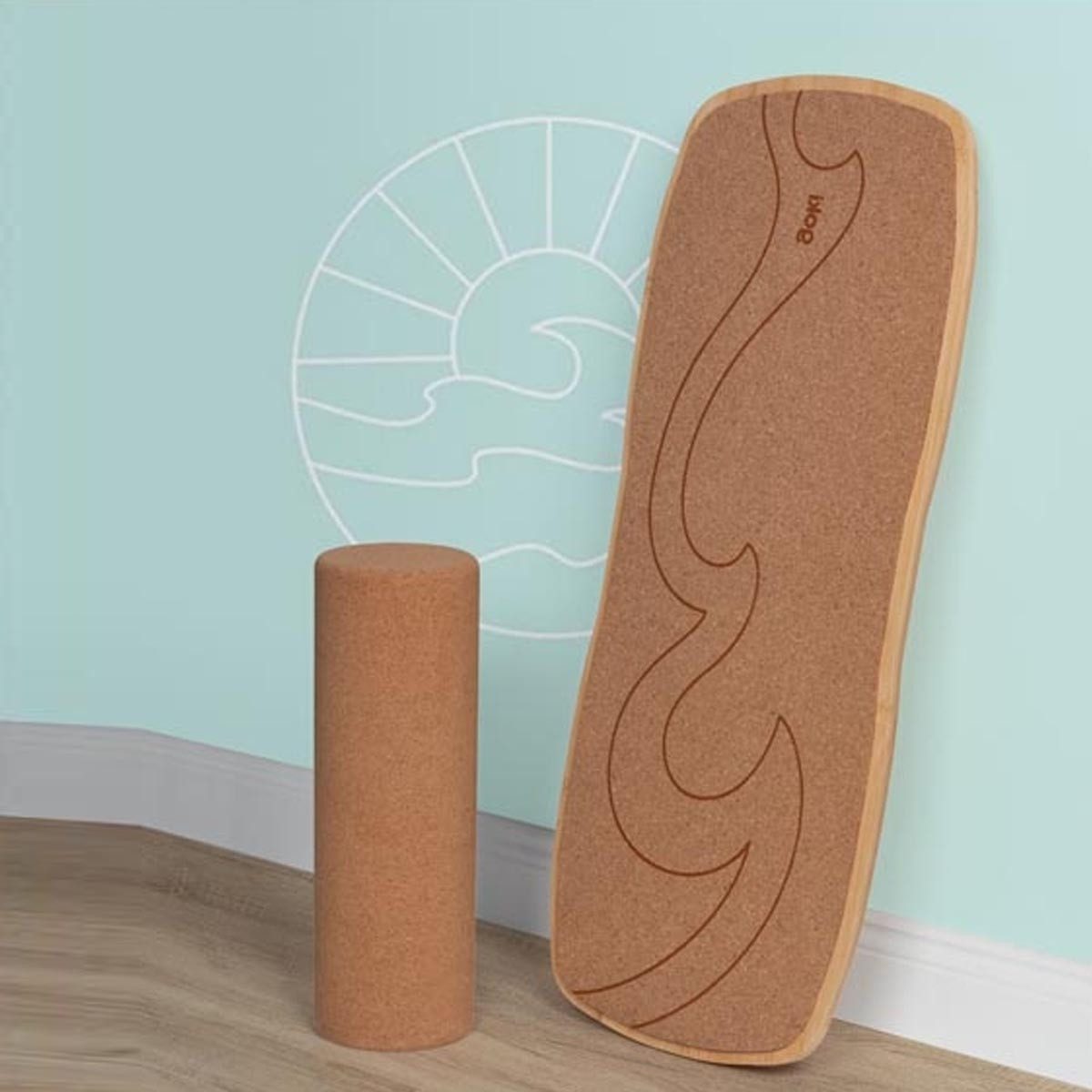 goki Balancetrainer Balance Board mit Kork Waikiki Beach, verschiedene Schwierigkeitsstufen möglich.