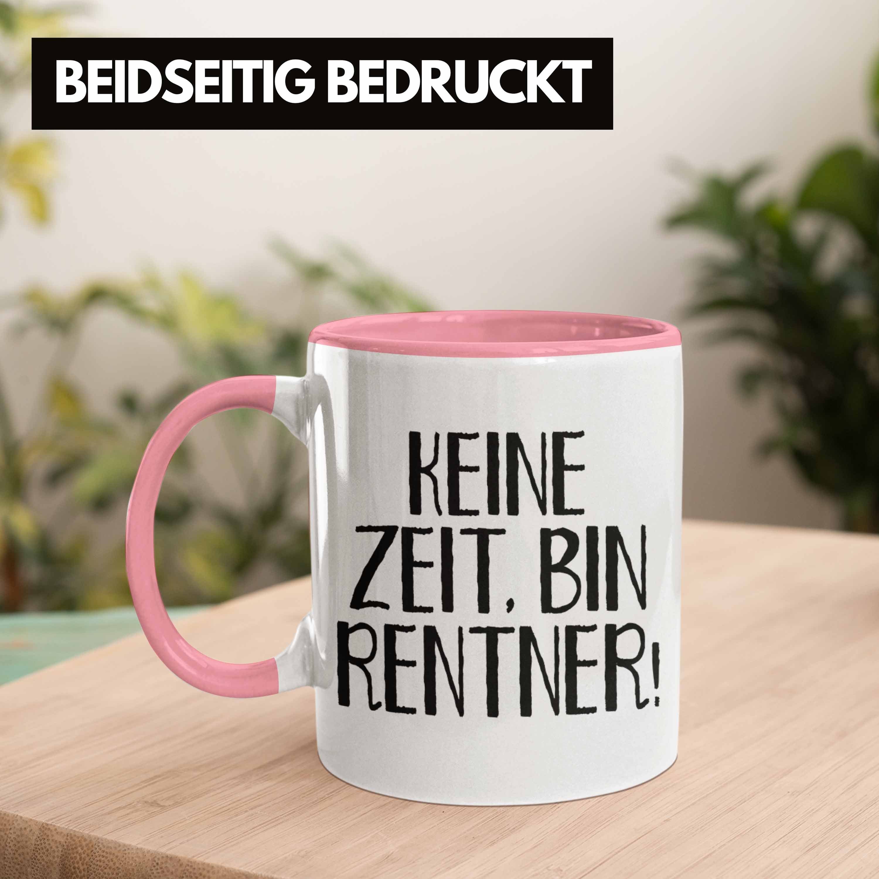 Ruhestand Pensionierung Tasse Tasse Rentner Rentnerin Trendation Renteneintritt Männer für Mann Kollegin - Frauen Rosa Trendation Geschenke Frau Lustig Geschenk