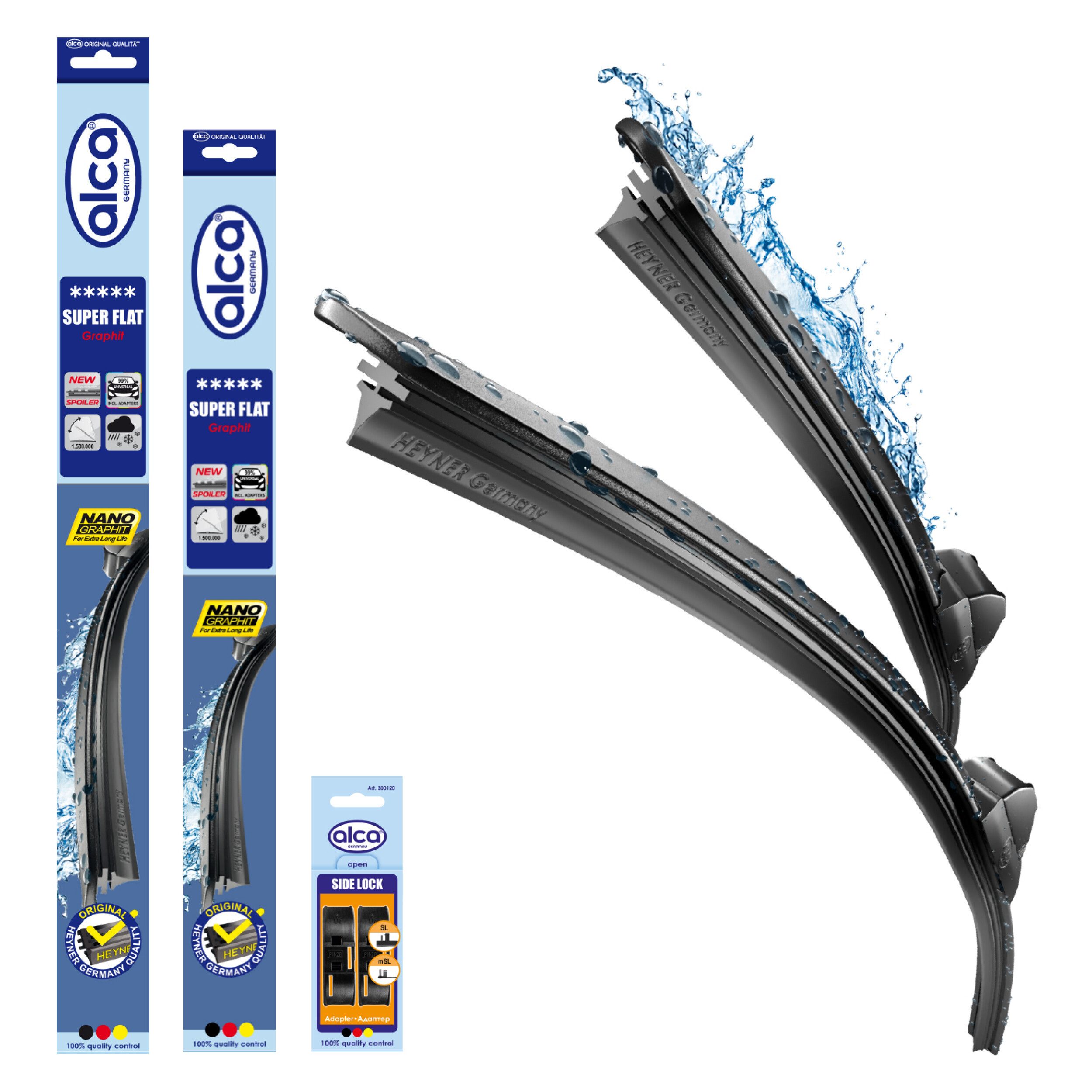 Scheibenwischblätter Set für OPEL ASTRA H GTC (03.2005 - 07.2010) SUPER FLAT Flachbalkenwi
