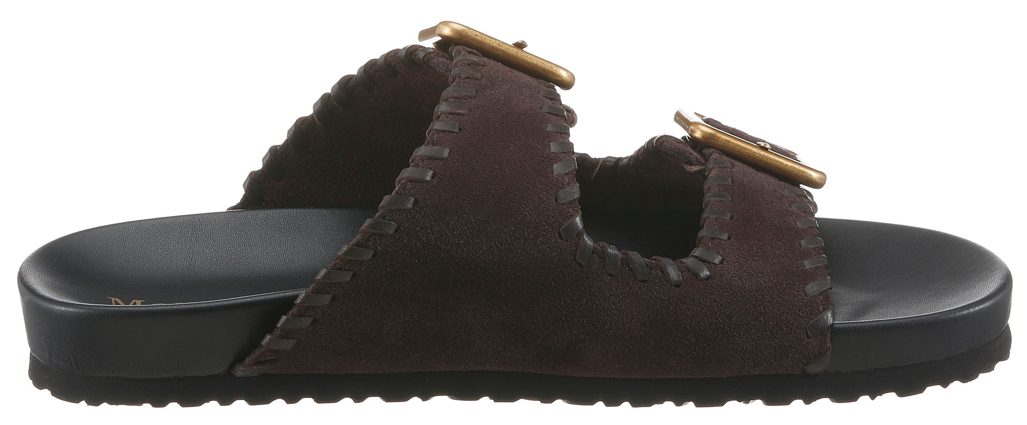 Marc O'Polo Floria Pantolette Sommerschuh, Hausschuh, Strandschuh mit Ziernähten – Bild 5 von 5