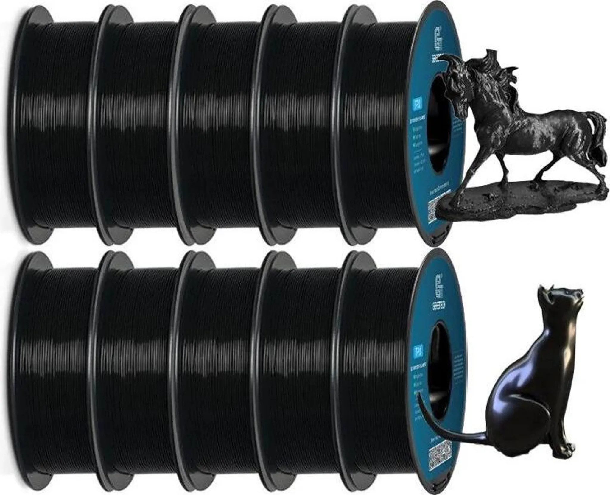 Geeetech Filament PLA 3D-Druckfilament 1,75mm 10KG, hohe Präzision, verstopfungsfrei, kompatibel mit FDM 3D-Druckern