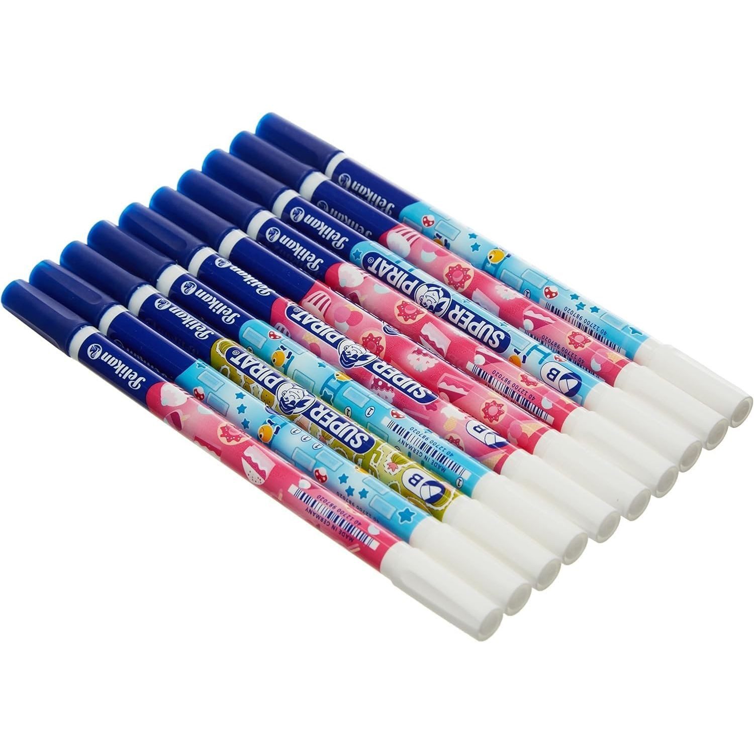 Pelikan Tintenkiller Pelikan Tintenlöscher Super Pirat 850B, 10er Blisterkarte, breite Keil