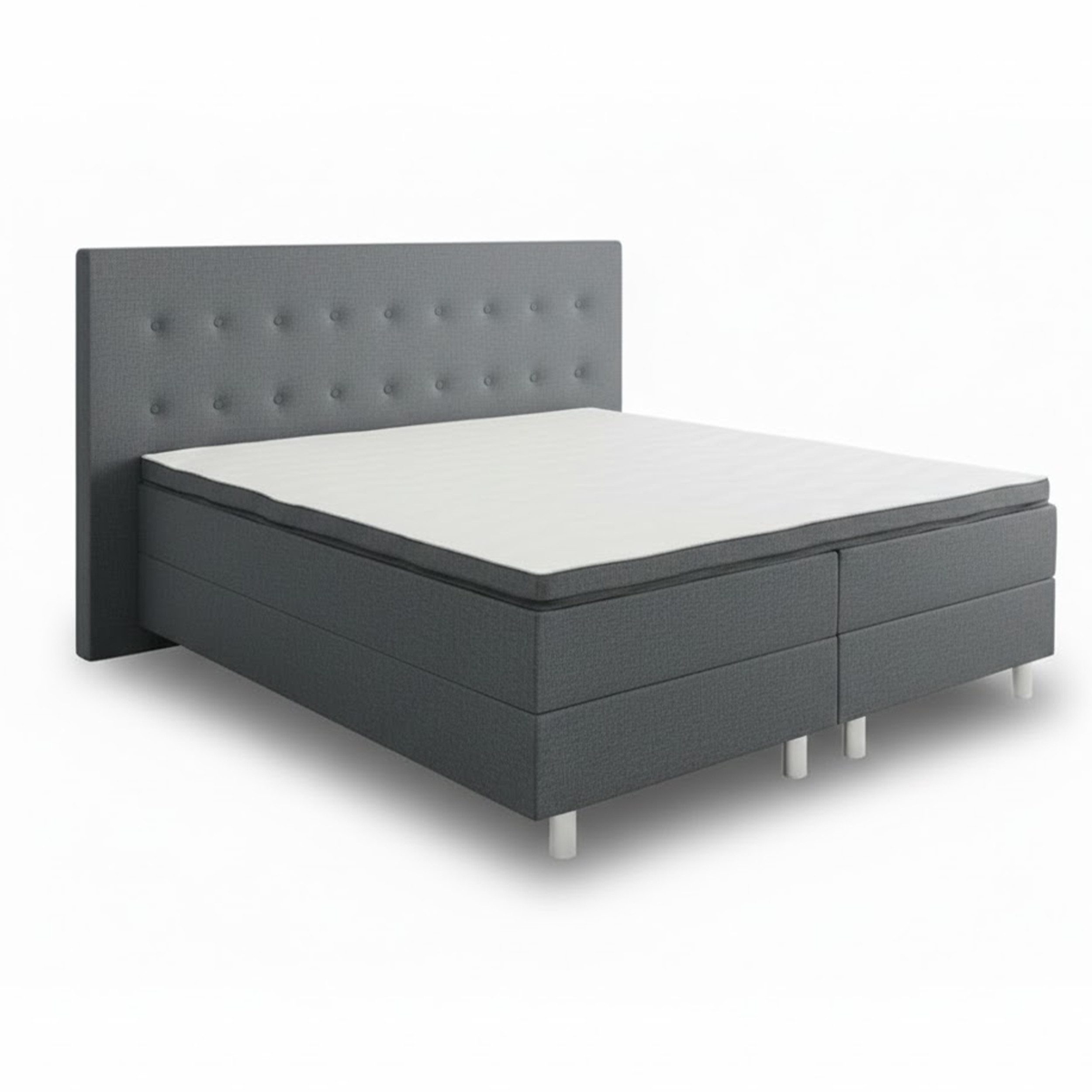 Best for Home Boxspringbett Boxspringbett NEO mit Bonellfederkern & 5 cm Topper – Komfort & Design (90x200 100x200 120x200 140x200 160x200 180x200 200x200 cm), Handwerksqualität, TOP- Preis-Leistungs-Verhältnis