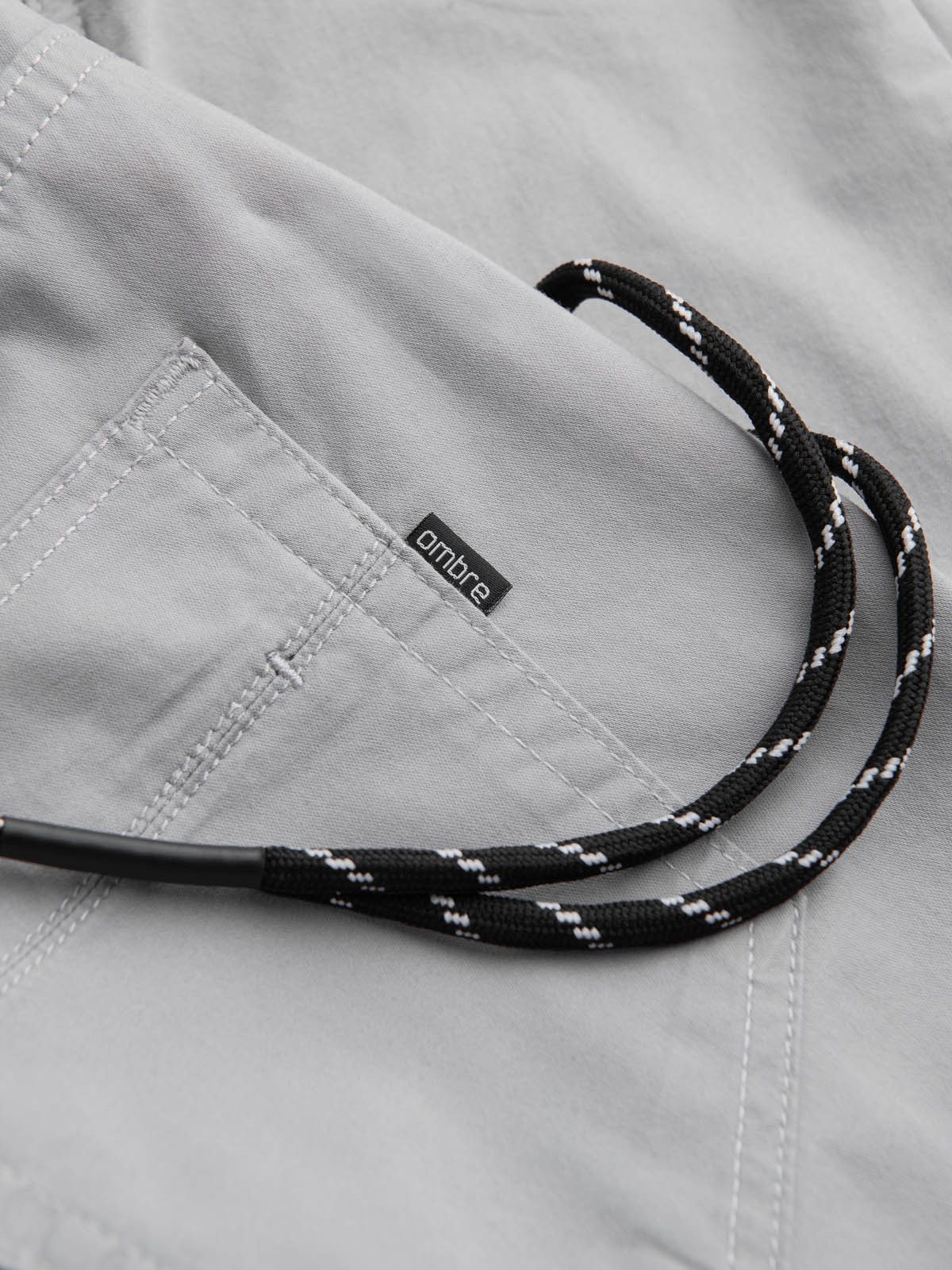 OMBRE Jeggings Herren Stoff Jeggings mit dekorativem Kordelzug