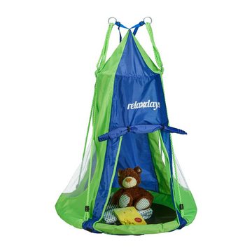 relaxdays Nestschaukel Zelt für Nestschaukel blau-grün, 90 cm