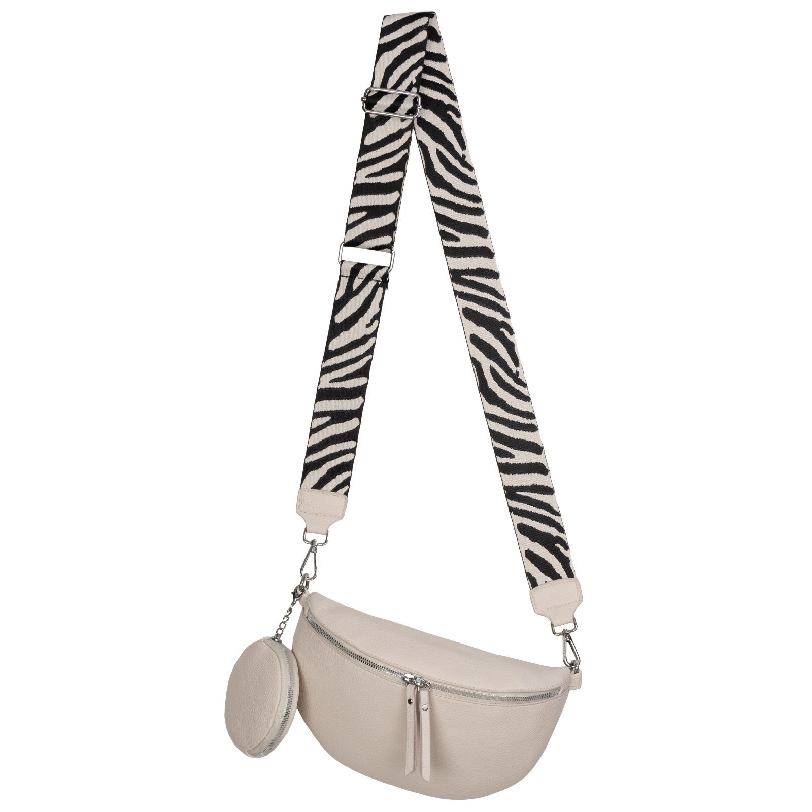 Gürteltasche Bauchtasche Umhängetasche Crossbody-Bag Kunstleder Italy-Design