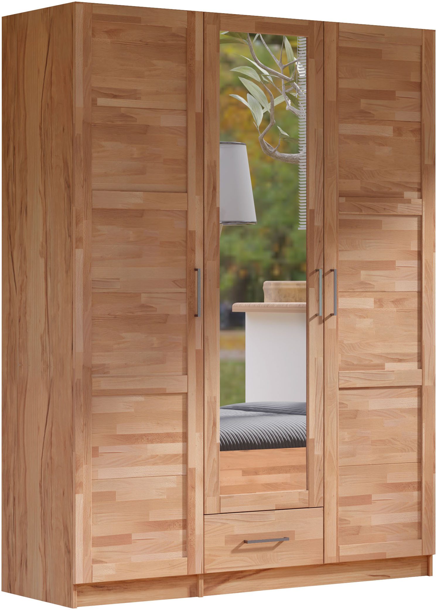 OTTO home Kleiderschrank Sabrina, natürlicher Landhausstil, mit Innenaussta günstig online kaufen