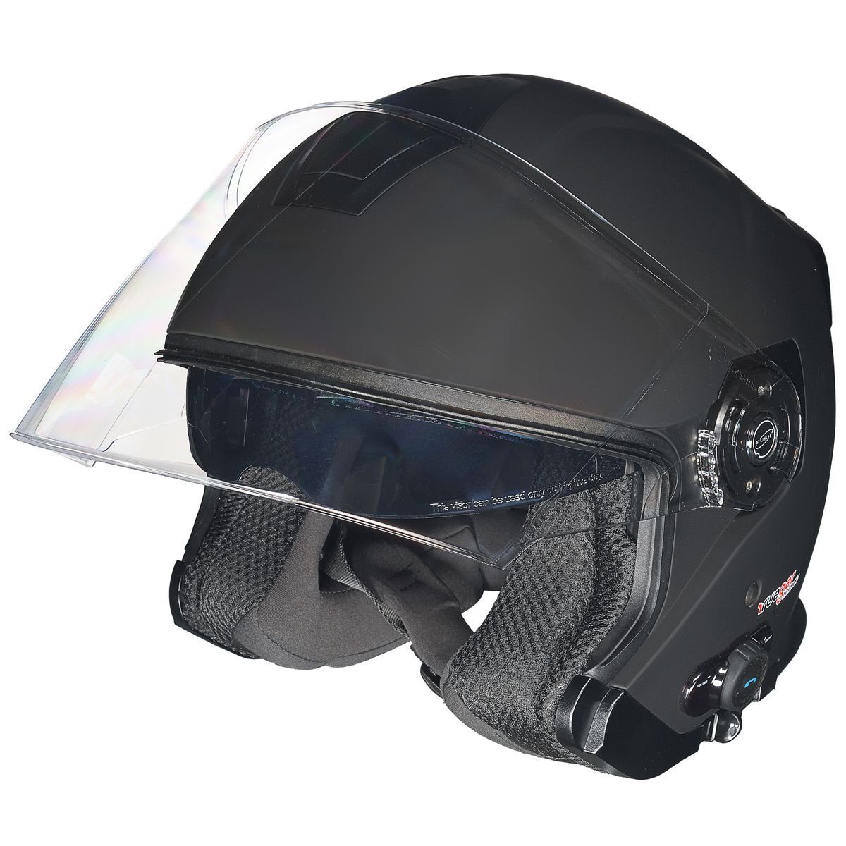 rueger-helmets Motorradhelm RF-586 Bluetooth Jethelm Motorradhelm Jet  Motorrad Roller Bobber Helm ruegerRF-586 COM MATT L