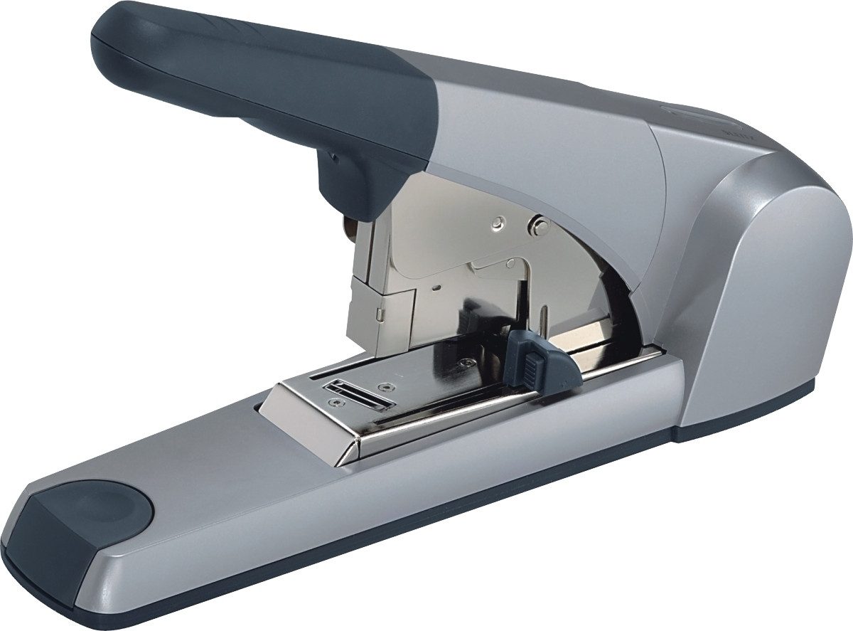 LEITZ Heftgerät Blockhefter 5553 Heavy Duty silber/schwarz