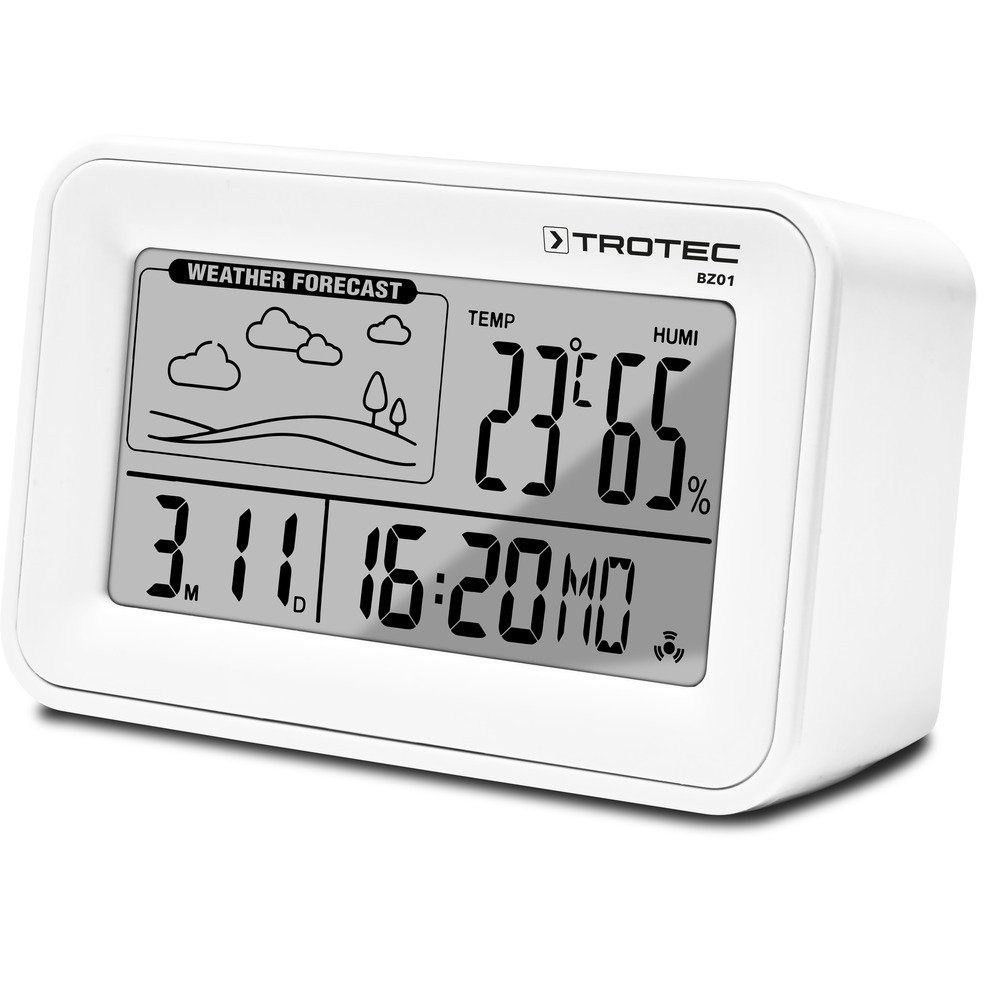 Wecker Digital mit BZ01 Wetterstation TROTEC