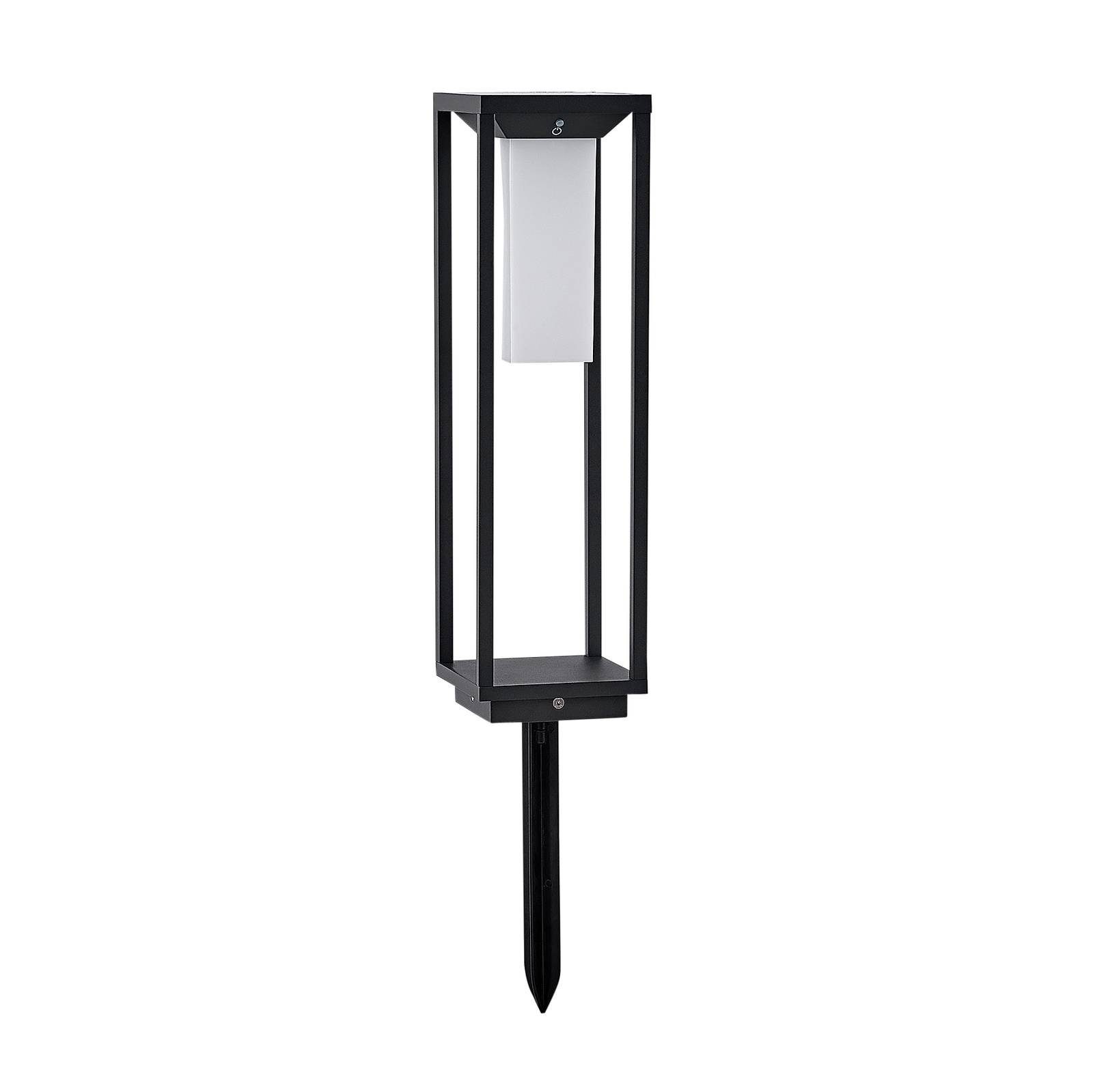Lucande Außen-Stehlampe Eliel, LED, Metall, Schwarz warmweiß IP54, LED - 2,2 W gesamt, warmweiß