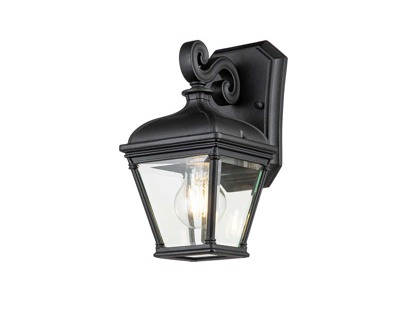 Elstead LIGHTING LED Außen-Wandleuchte, LED wechselbar, Warmweiß, Wand Außenleuchte im Landhausstil mit Klarglas zur Fassadenbeleuchtung
