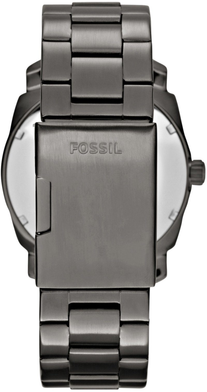 Fossil Quarzuhr MACHINE FS4774, Armbanduhr, Herrenuhr, Datum, analog, Edelstahlarmband