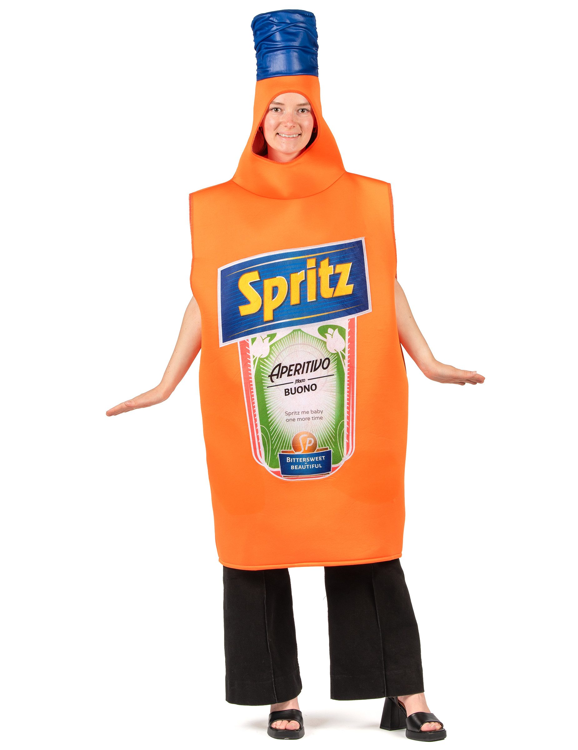 JADEO Partyanzug Aperitifflasche Kostüm Tunika orange Erwachsene günstig online kaufen