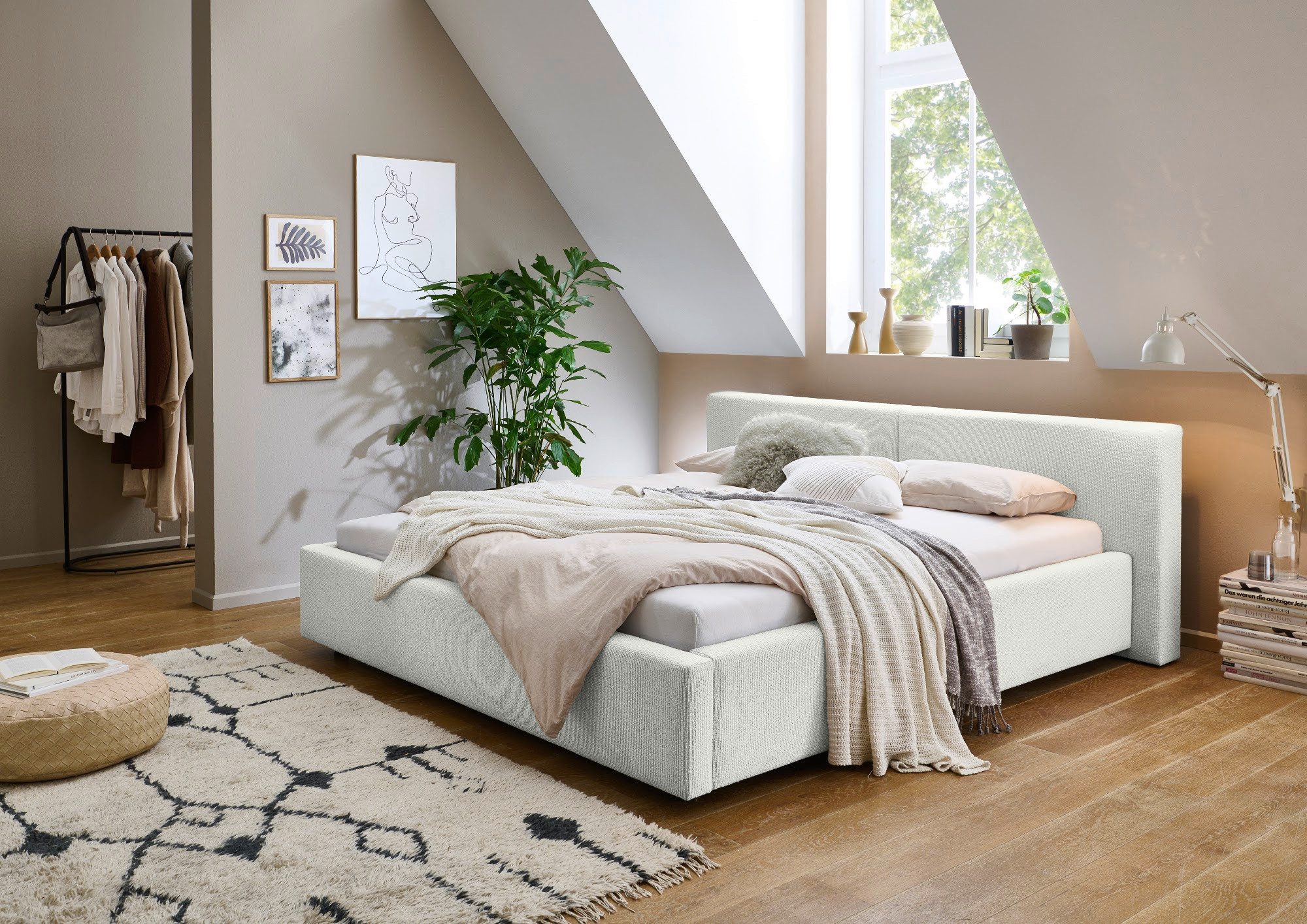 meise.möbel Stauraumbett Cube, Mit Bettkasten, Webstoff-Bezug