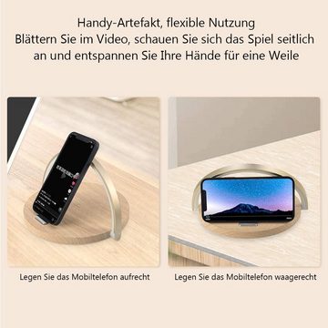 GelldG Nachttischlampe Tischlampe Touch Dimmbar mit 10W Wireless Charger