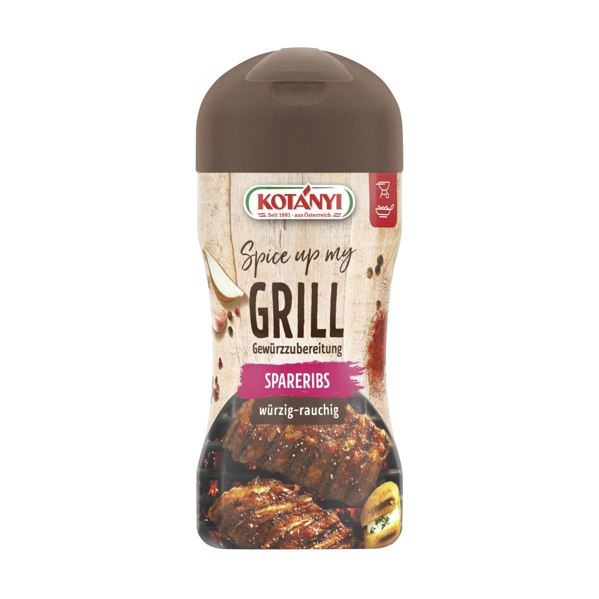 KOTANYI Gewürz, Kotanyi Spice up my Grill Spareribs würzig rauchig Streudose 100g