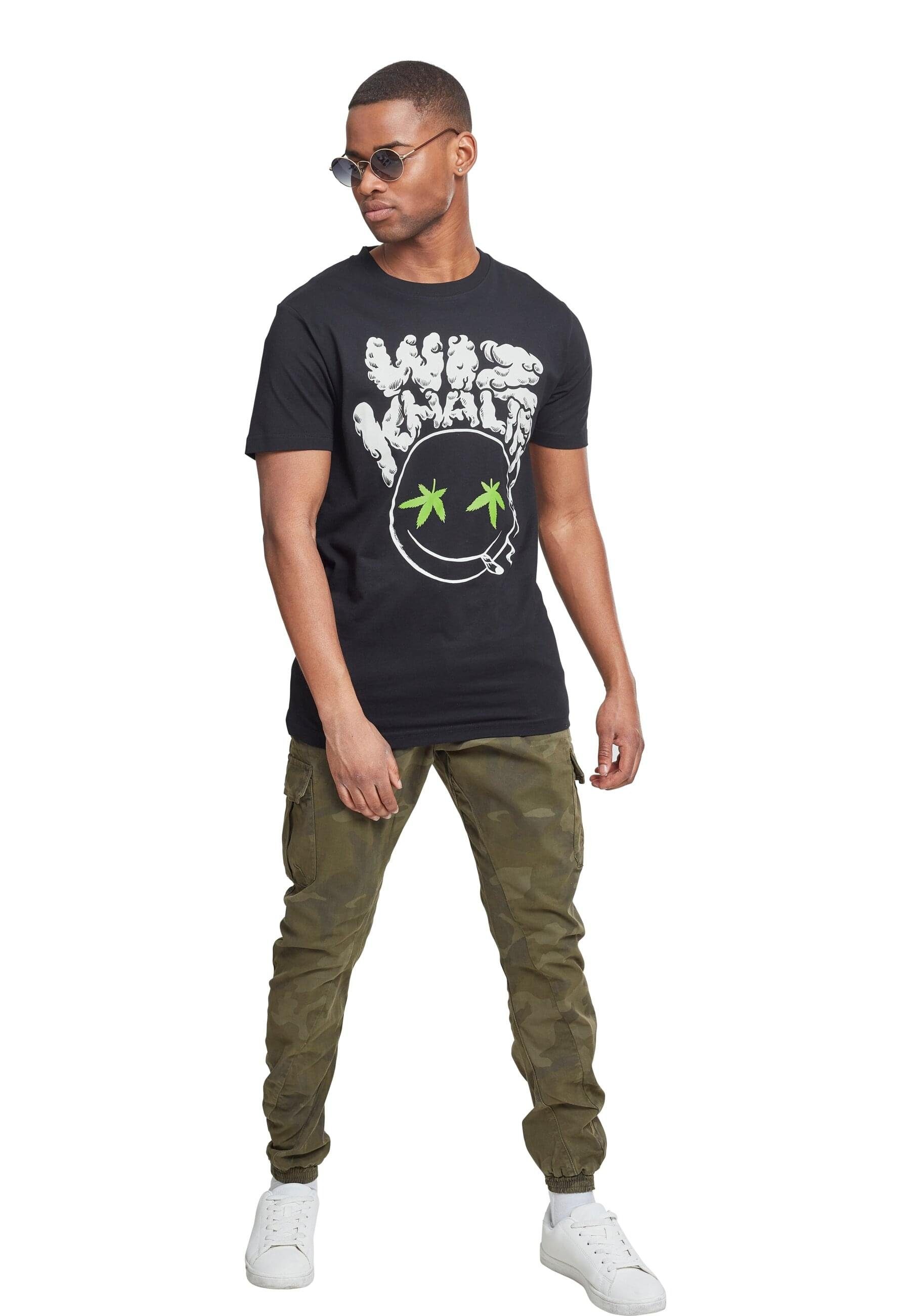 black Smokey Smiley Herren Khalifa Tee T-Shirt MisterTee Smokey MT637 (1-tlg) Wiz Khalifa Wiz