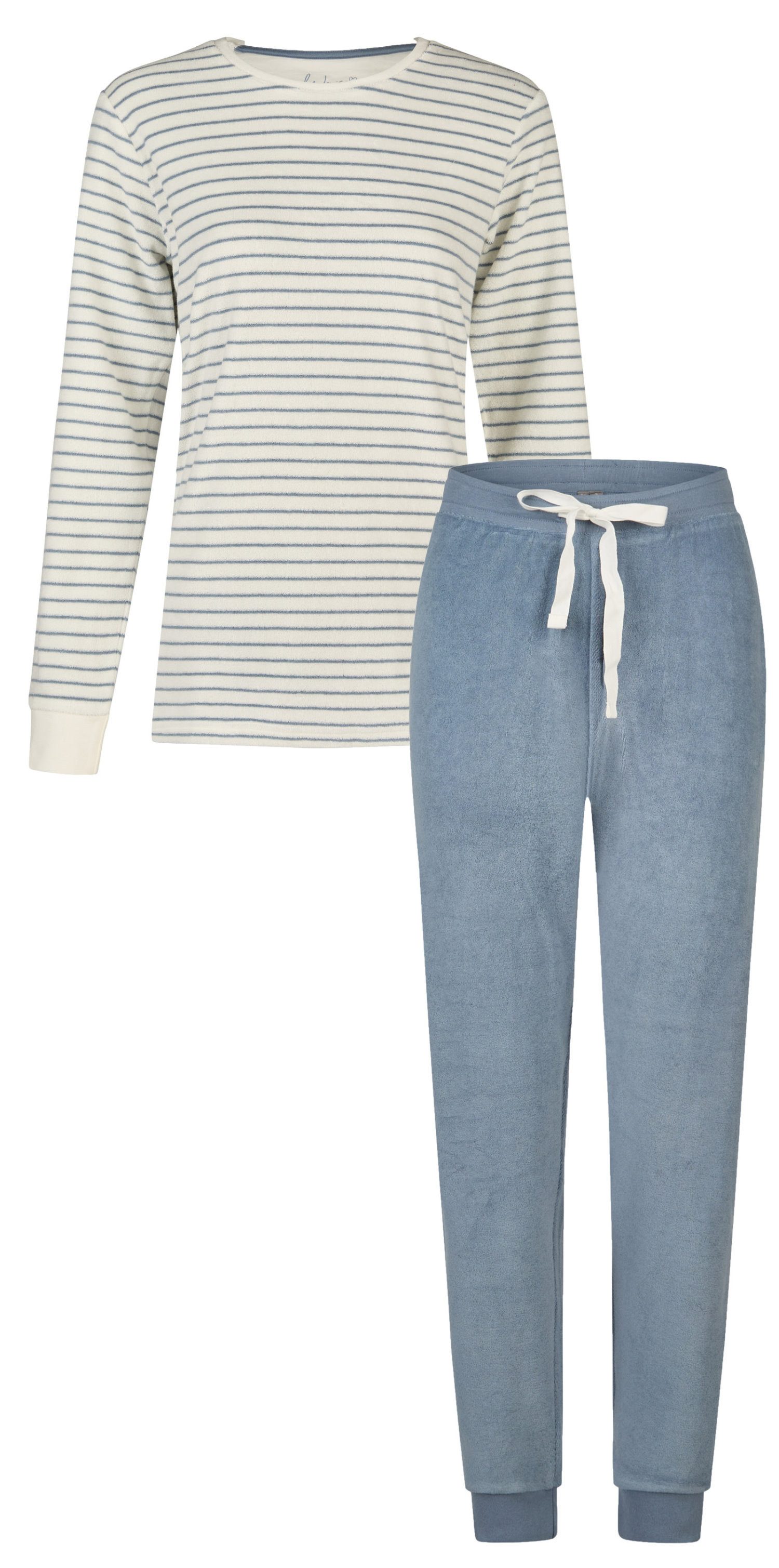 By Louise Schlafanzug Damen Frottee Pyjama (2 tlg) kuschelige Qualität günstig online kaufen