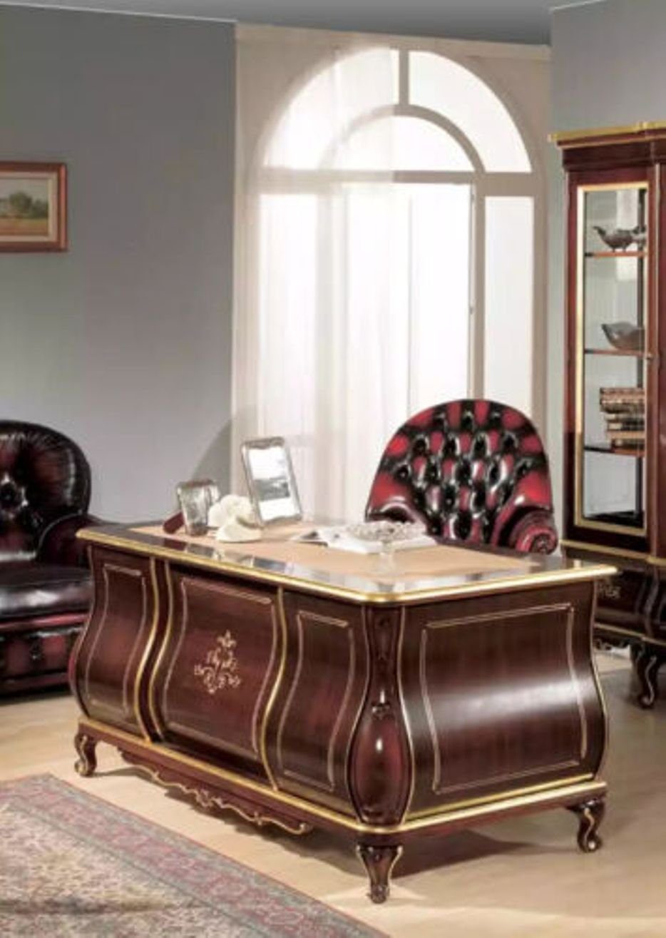 (1-St., Nur Made Möbel Arbeitszimmer Klassische Hochwertiger Italy JVmoebel Schreibtisch Schreibtisch Schreibtisch), in