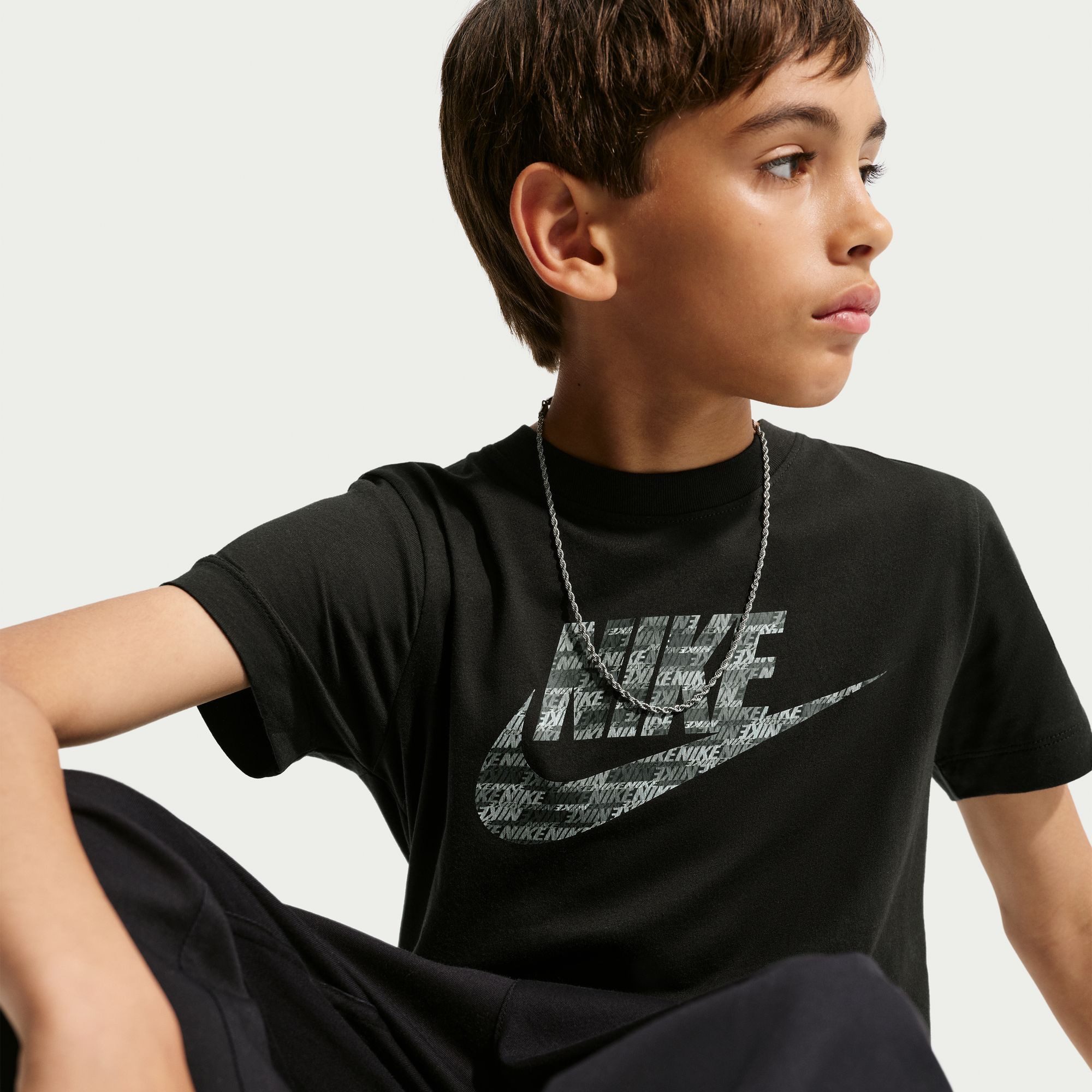 Nike Sportswear T-Shirt K NSW TEE CLUB AOP FILL Für Kinder und Jugendliche