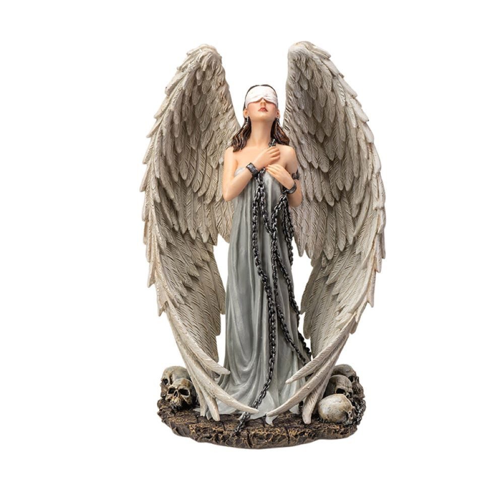 MystiCalls Engelfigur Engel "Captive Angel" - Gothic, Fantasy, Engel, Gefangener Engel (1 St), Sammelfigur, Sammlerfigur, Designerfigur, Dekofigur, Dekorationsobjekt