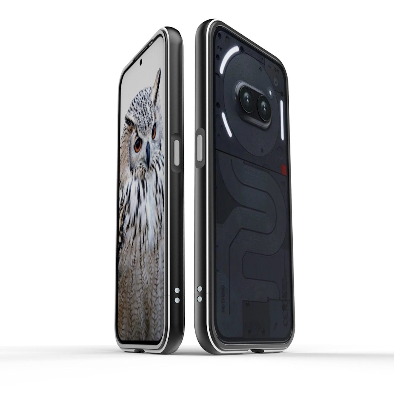 Wigento Handyhülle Für Nothing Phone 2a / Plus Aurora Series Metall Schutz Rahmen Hülle
