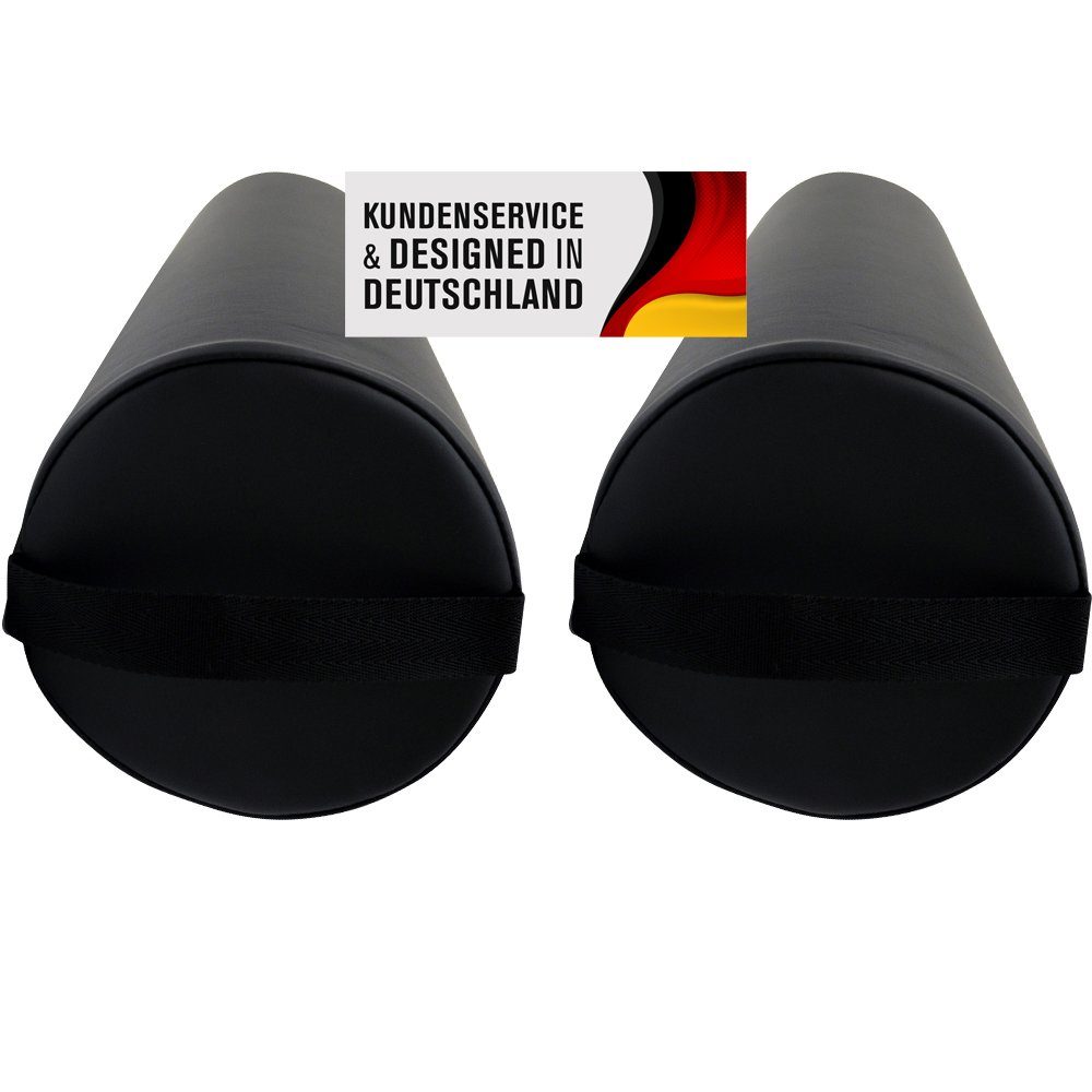 Duke-Handel Massagerolle Lagerungsrolle, Vollrolle (Set, 2-tlg), ölabweisender Kunstlederbezug - "Super-Soft", inkl. Reißverschluss