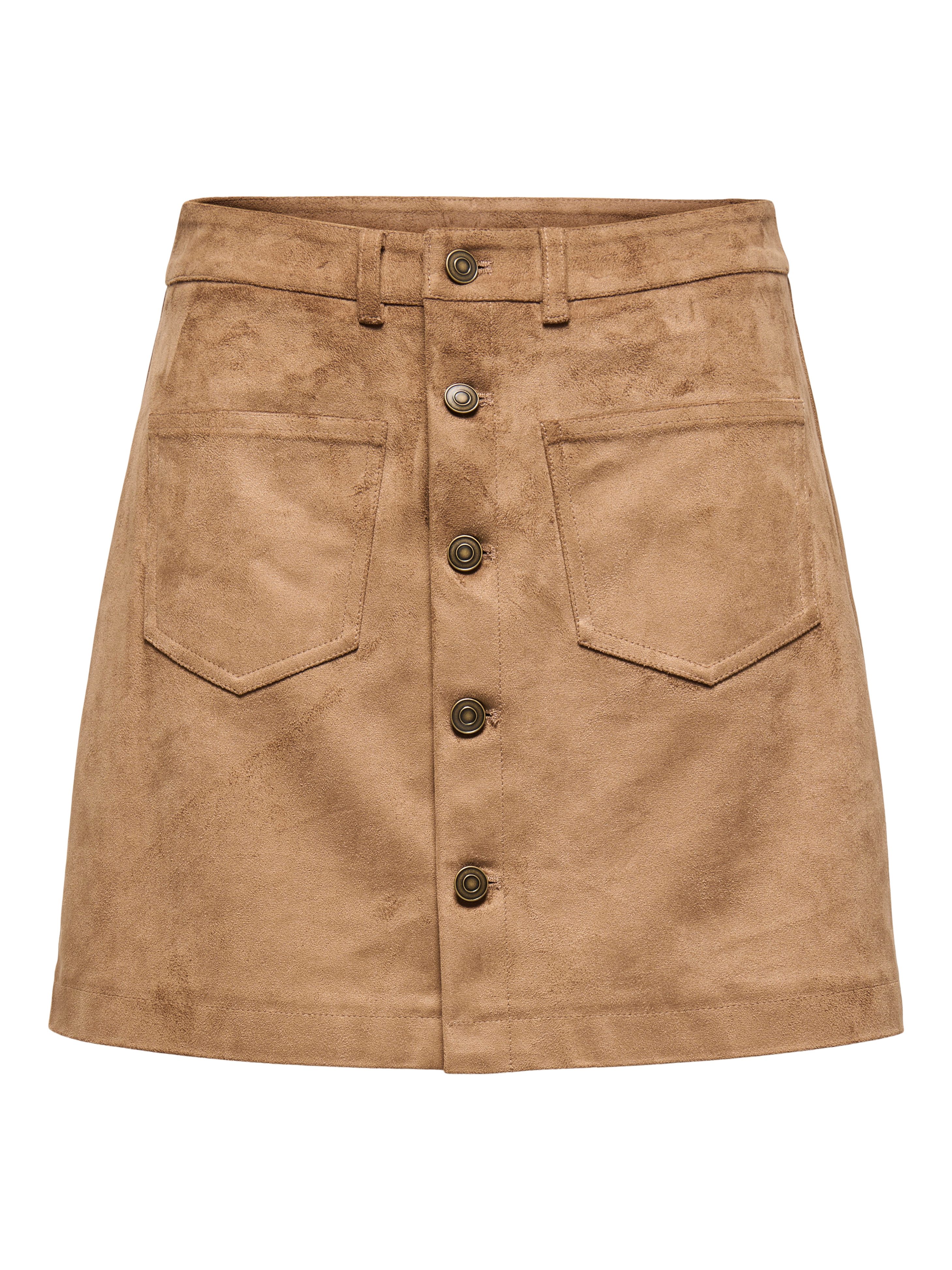 ONLY Lederimitatrock ONLGISELLE FAUX SUEDE SKIRT günstig online kaufen