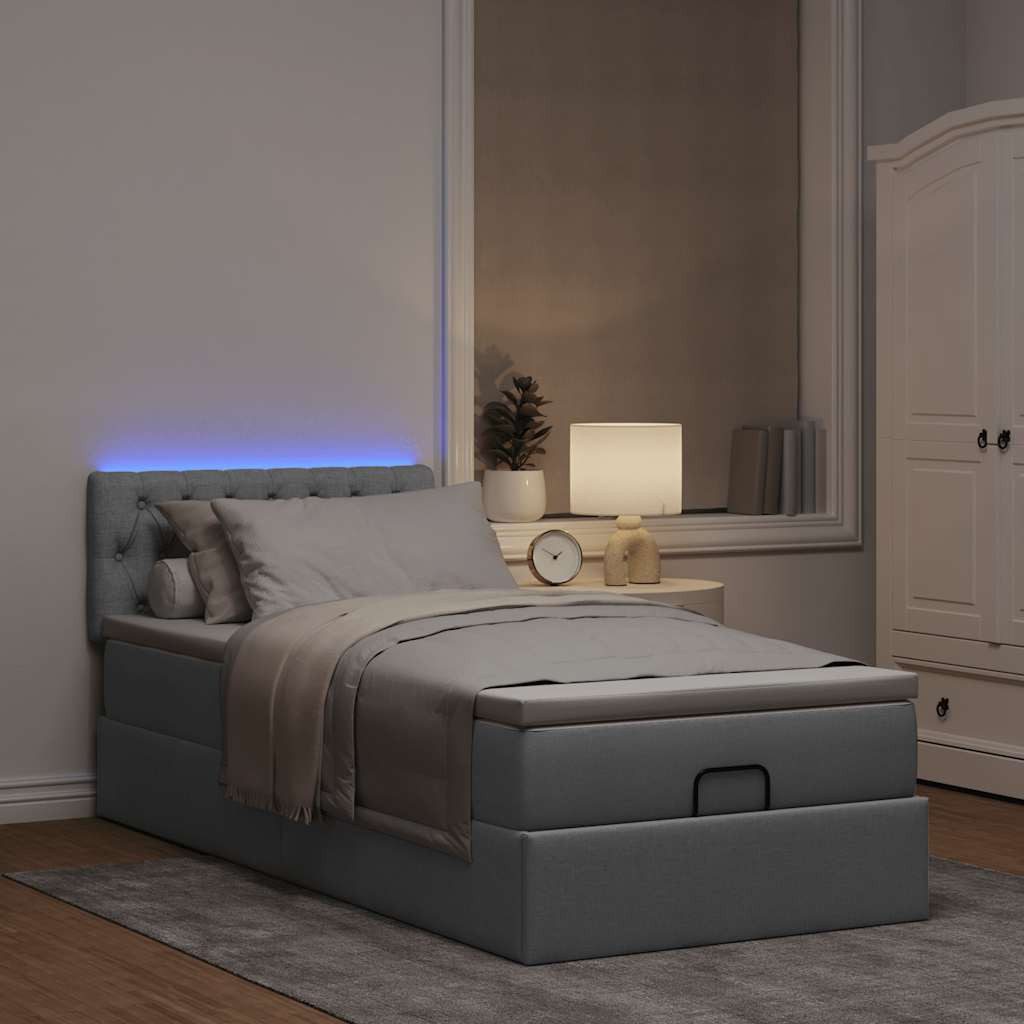 vidaXL Bett Ottomane Bett mit Matratze günstig online kaufen