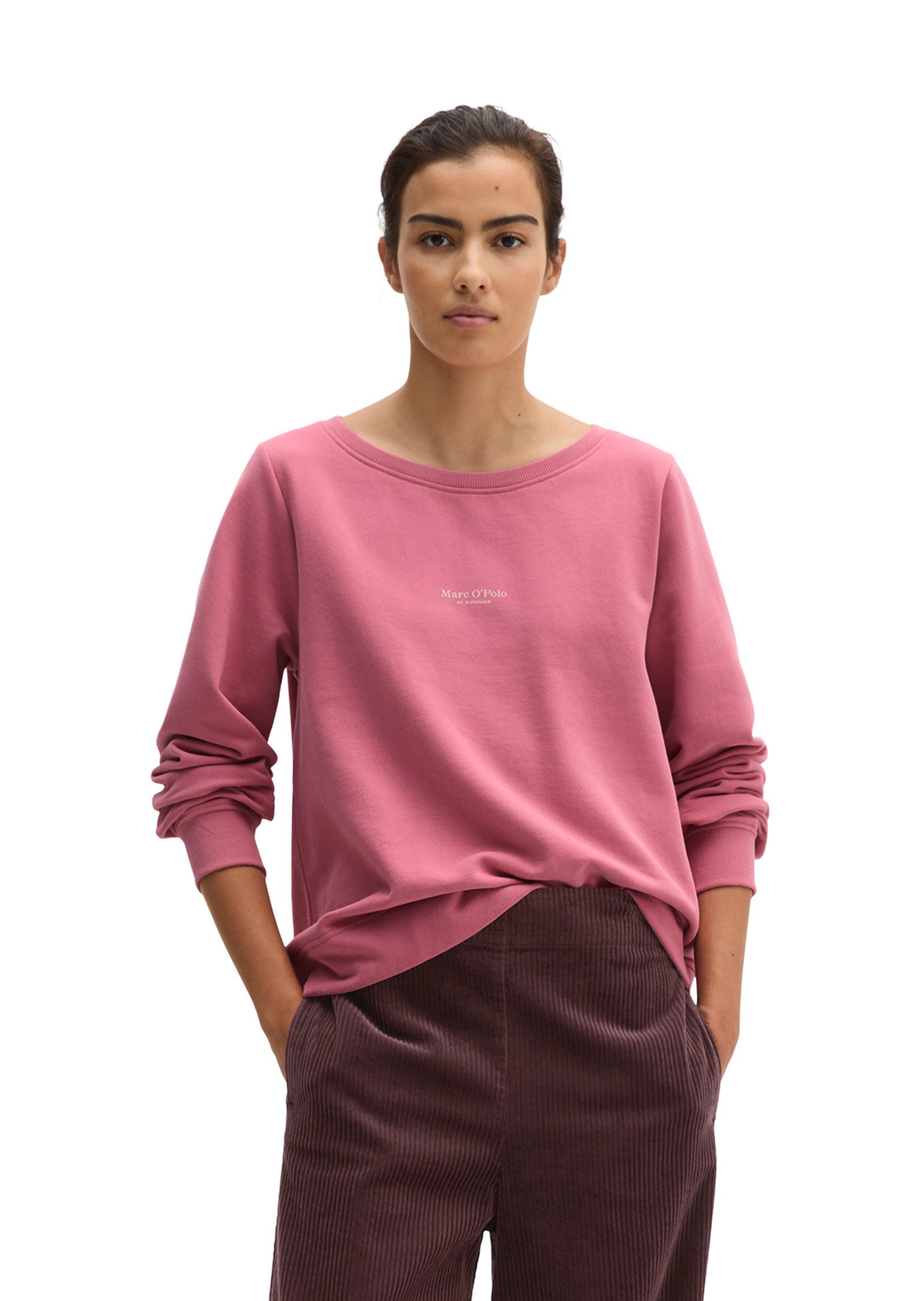 Marc O'Polo Sweatshirt mit gepeachter Oberfläche