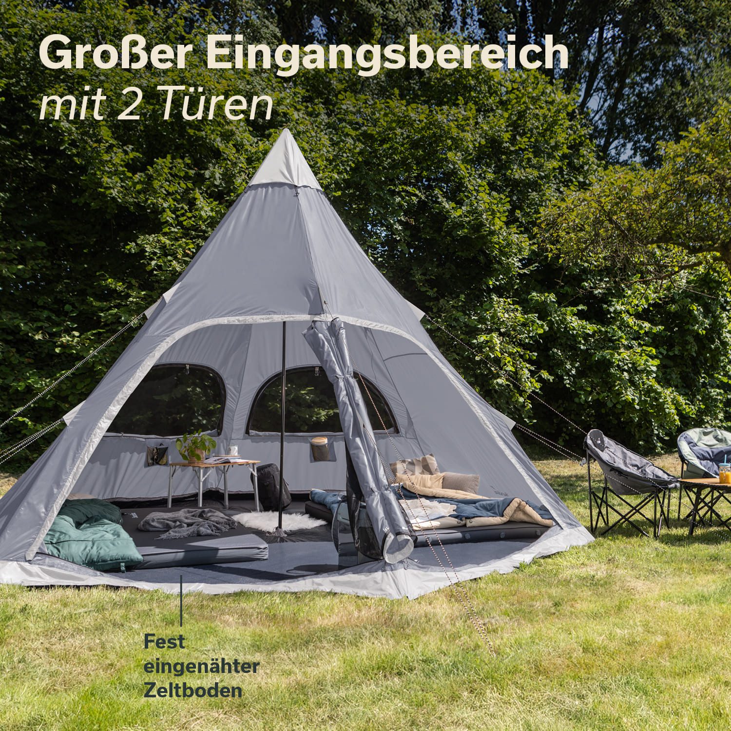 Skandika Tipi-Zelt Tipi 460 Protect, Campingzelt günstig online kaufen