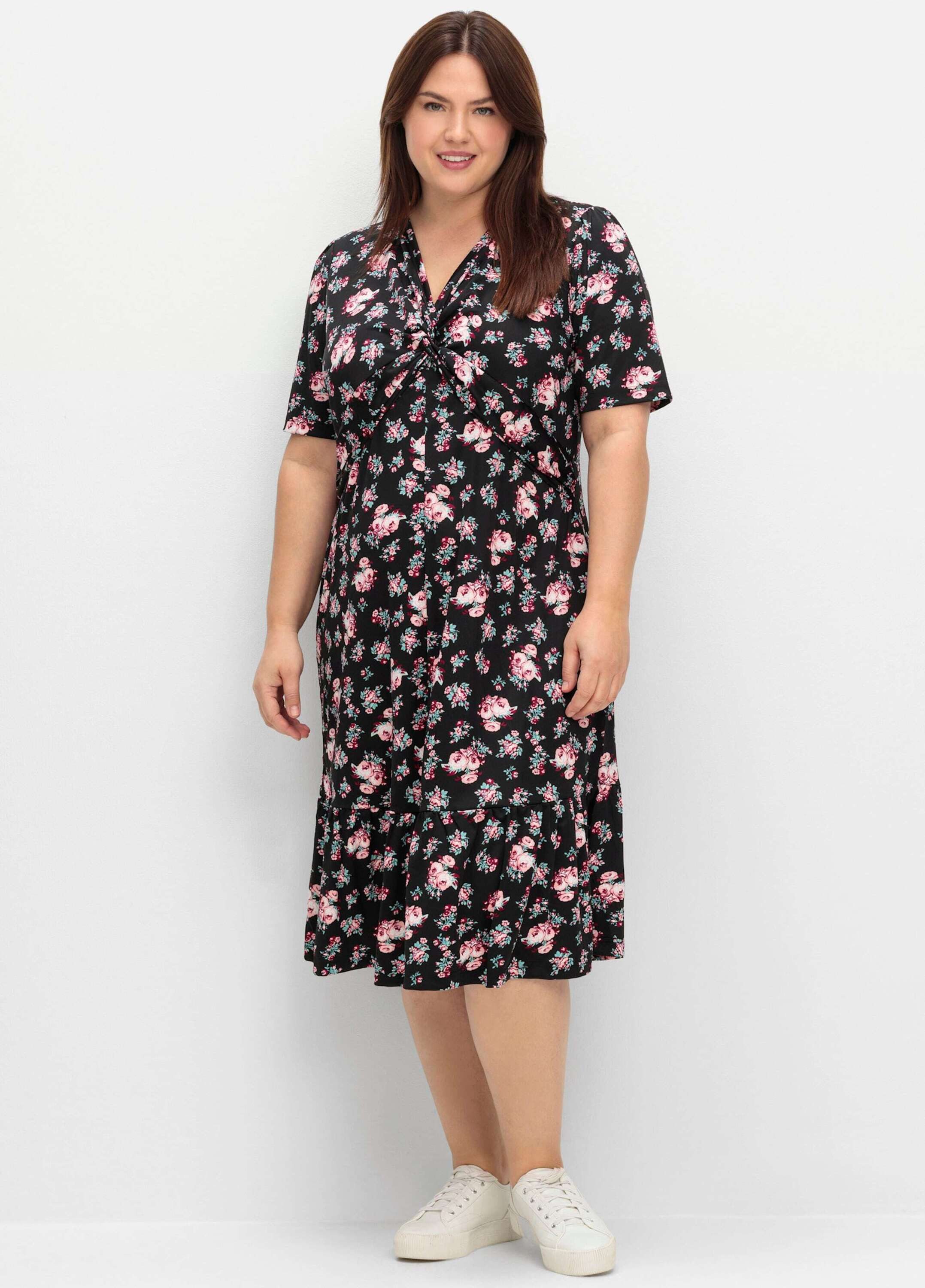 Sieh an! Jerseykleid Jersey-Kleid Kurzarm