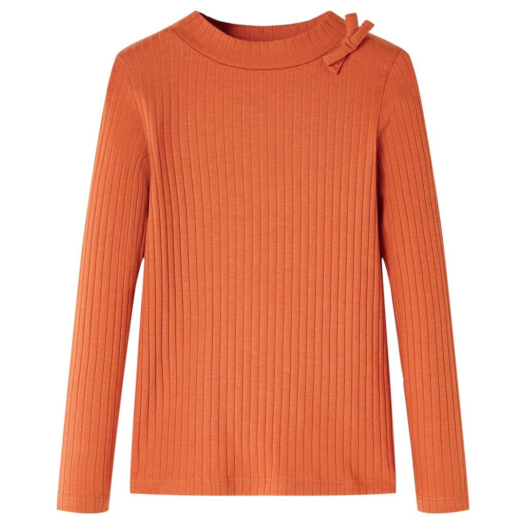Langarmshirt Kinder-Langarmshirt Dunkelorange 116