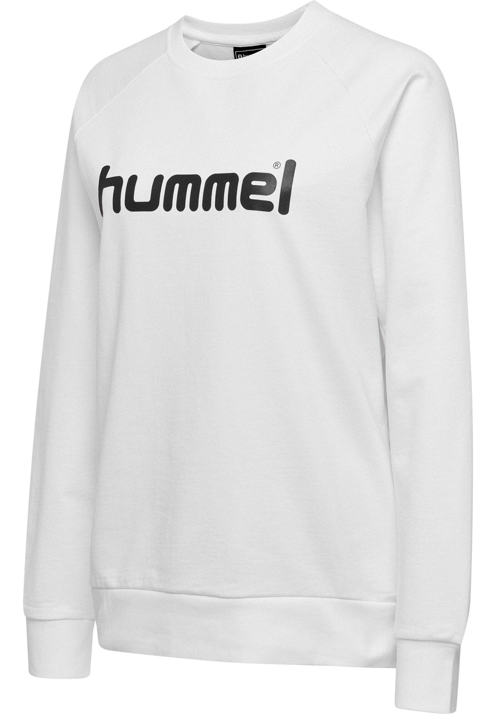 Plain/ohne Weiss Sweatshirt (1-tlg) hummel Details