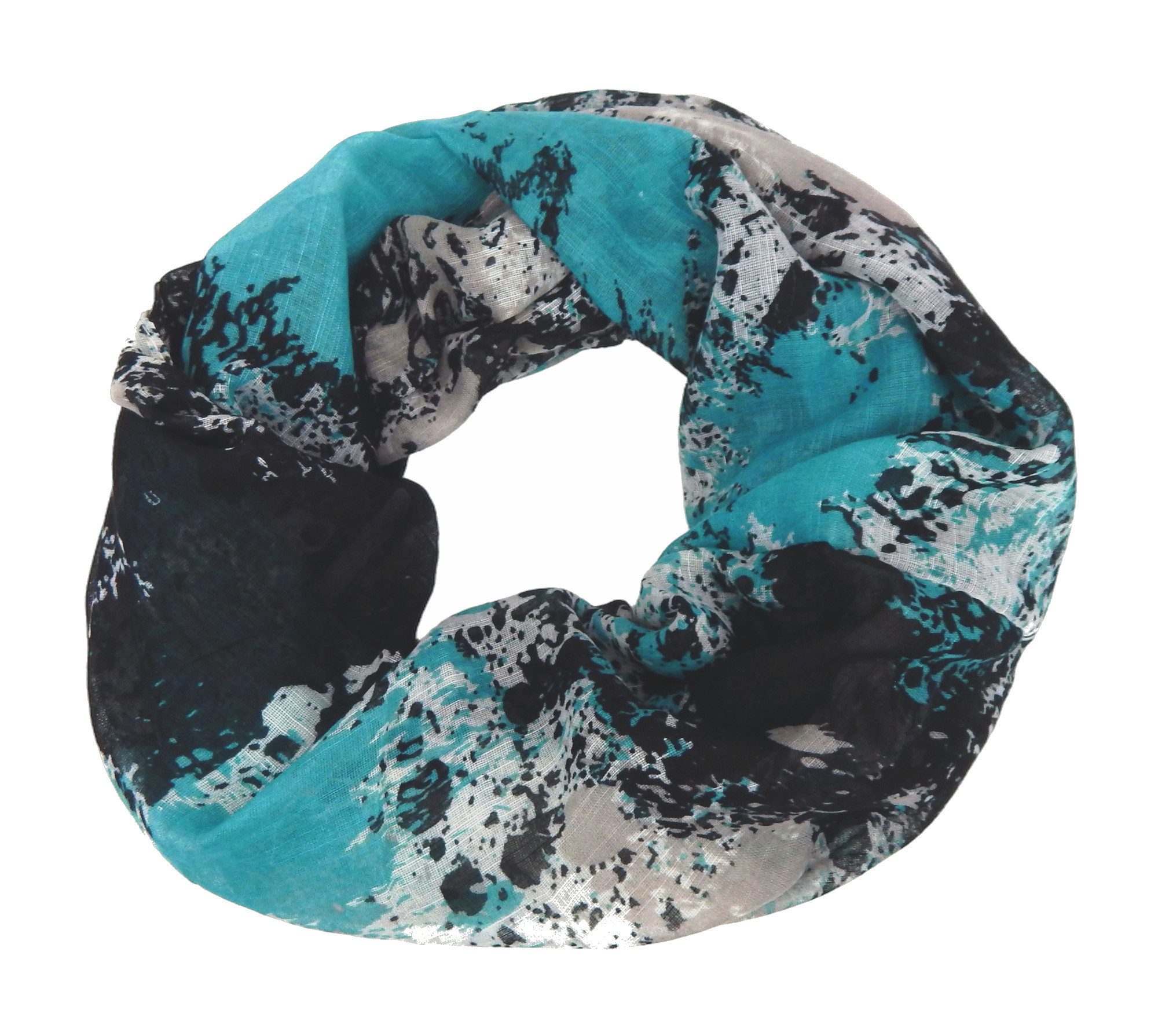 Ella Jonte Loop, 4 Farben Grün Orange Pink Blau bunt mit Airbrush Muster günstig online kaufen