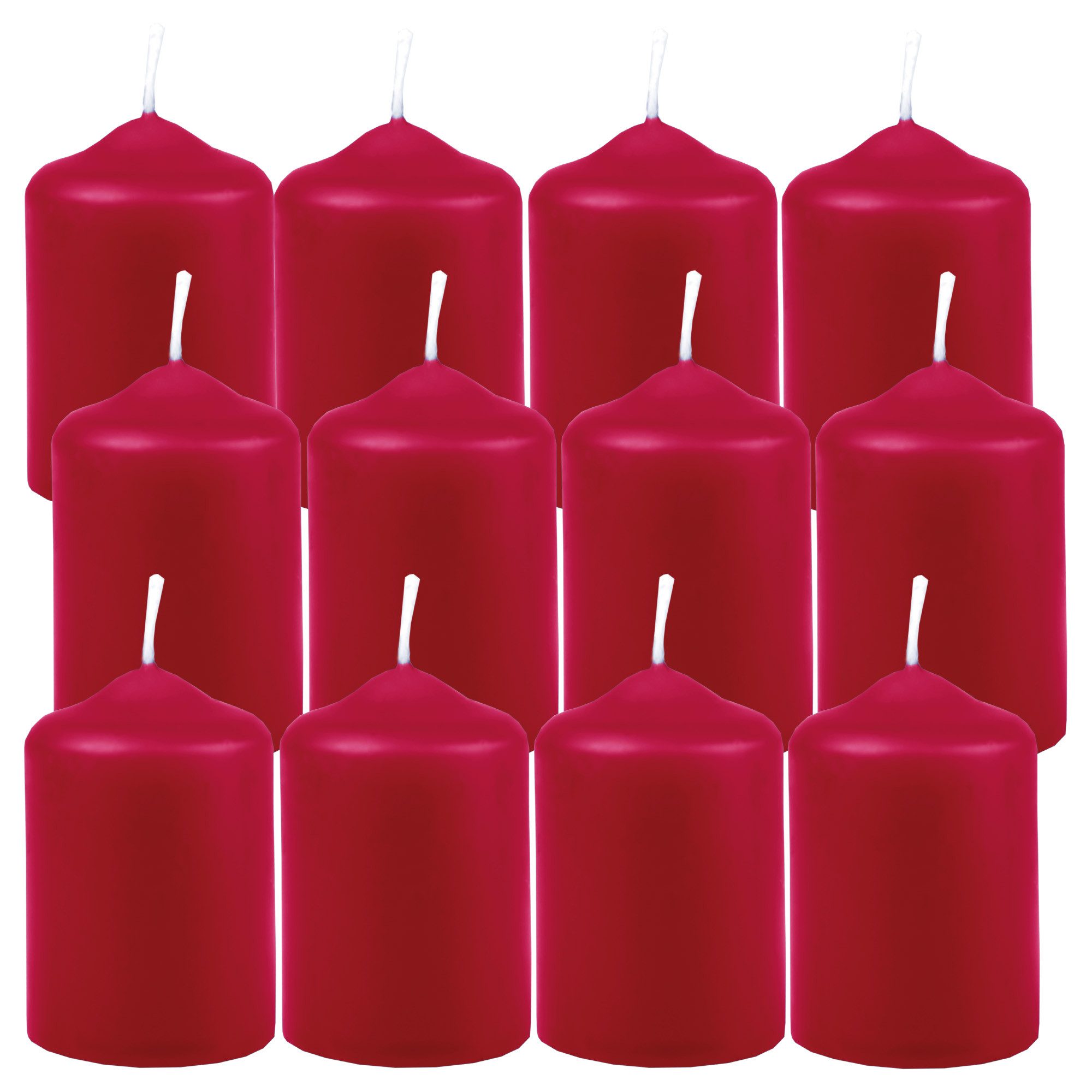 HS Candle Stumpenkerze aus Wachs (Sparset, 12-tlg., Dekolicht), Ø4cm x 6cm günstig online kaufen