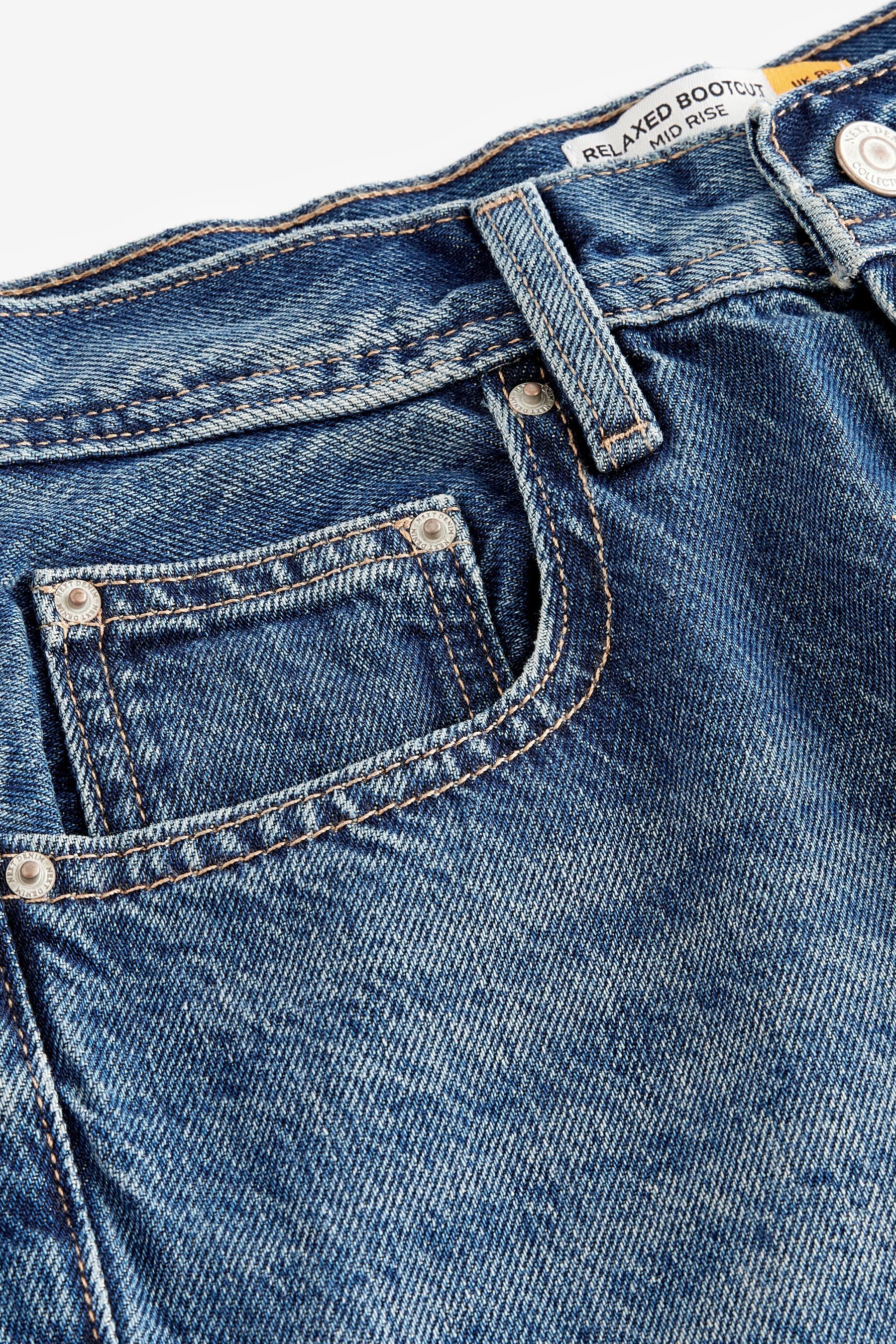 Next Bootcut-Jeans Lockere Jeans aus 100 % Baumwolle im Boot Cut (1-tlg)