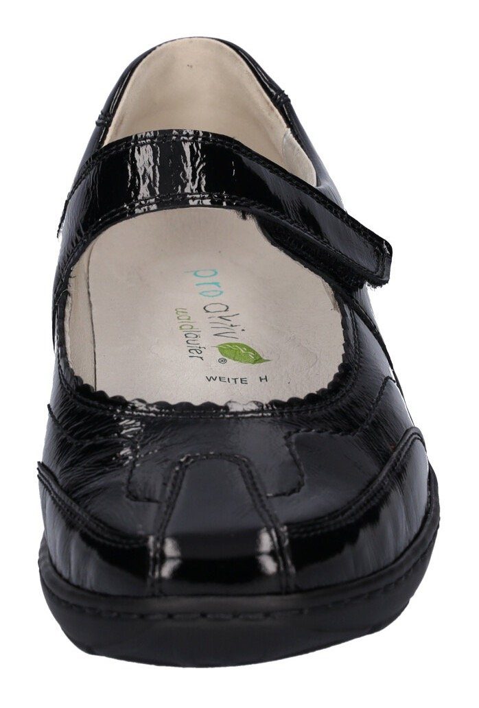 Waldläufer HENNI Klettschuh in glänzender Lackoptik, H-Weite