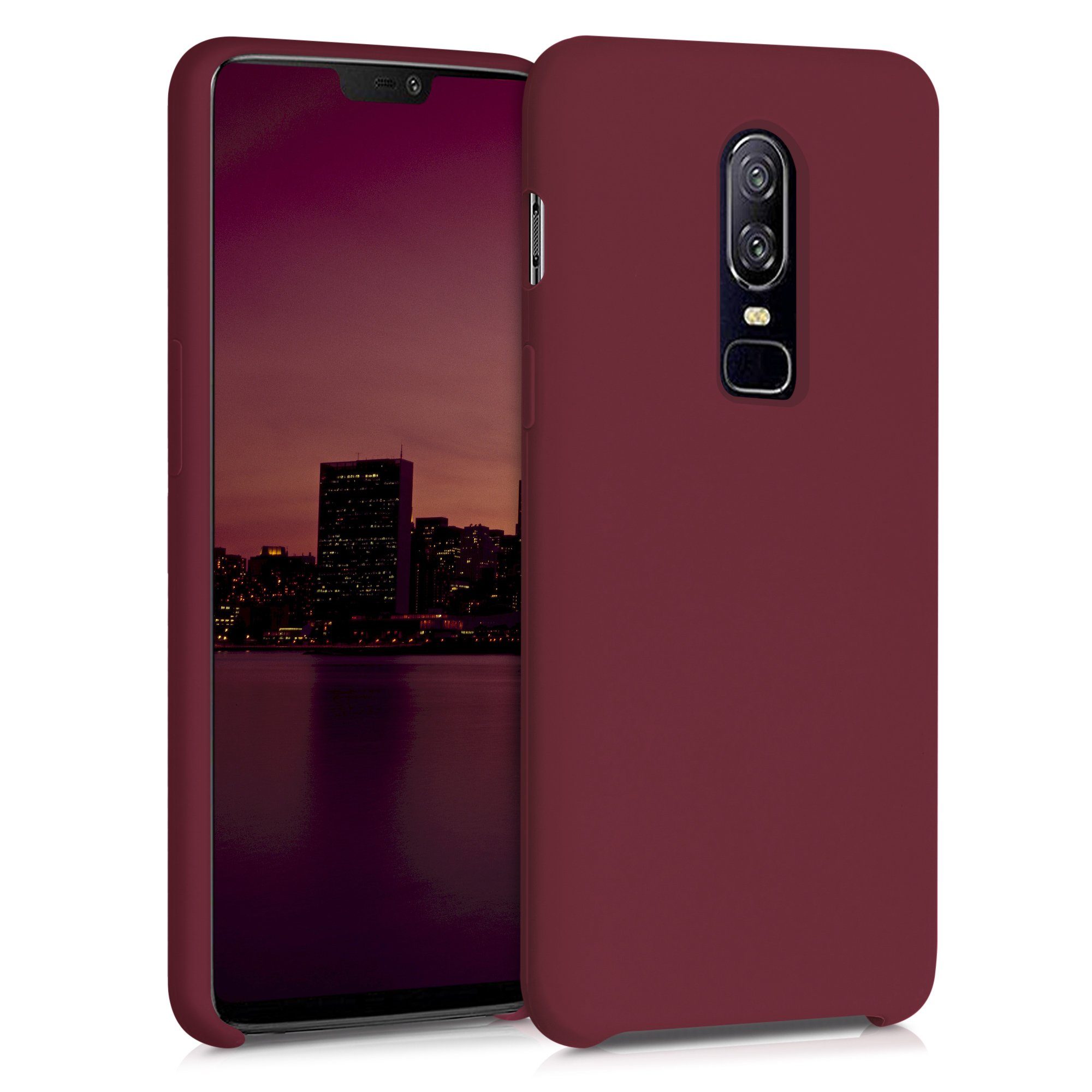 kwmobile Handyhülle Handyhülle für OnePlus 6 Hülle, Weiches Handy Silikon Case - Schutzhülle Cover