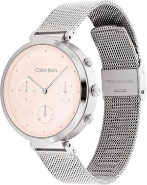 Calvin Klein Multifunktionsuhr TIMELESS, 25200286, Quarzuhr, Armbanduhr, Damenuhr, Datum, 12/24-Stunden-Anzeige